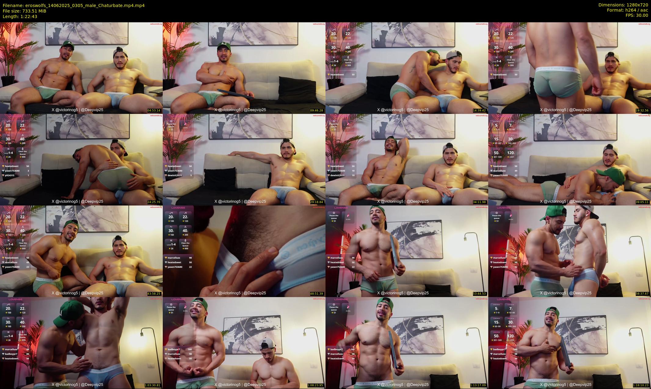 eroswolfs — 83 minute Chaturbate male cam show recording, 720p, Jun 14, 2025