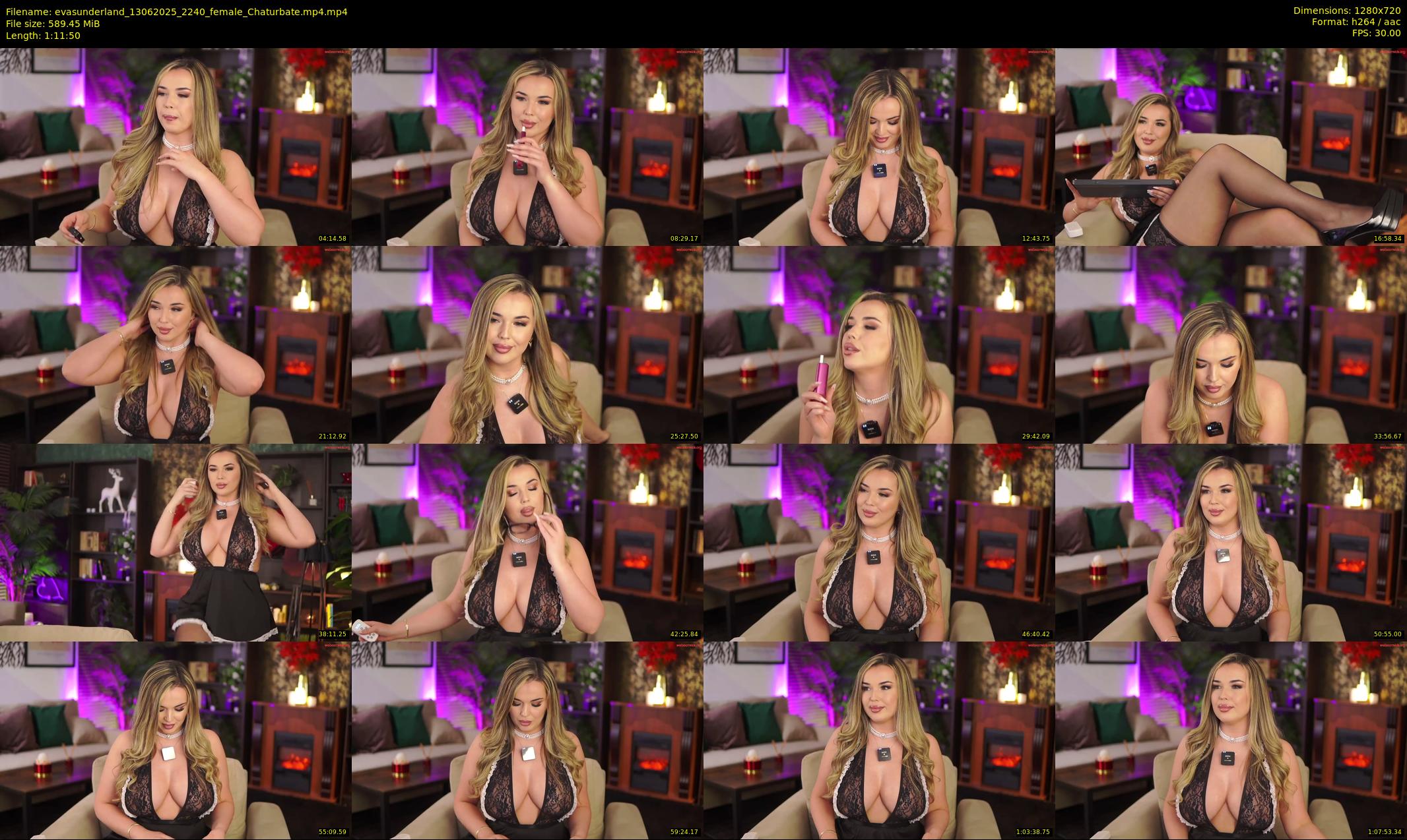 evasunderland — 72 minute Chaturbate female cam show recording, 720p, Jun 13, 2025