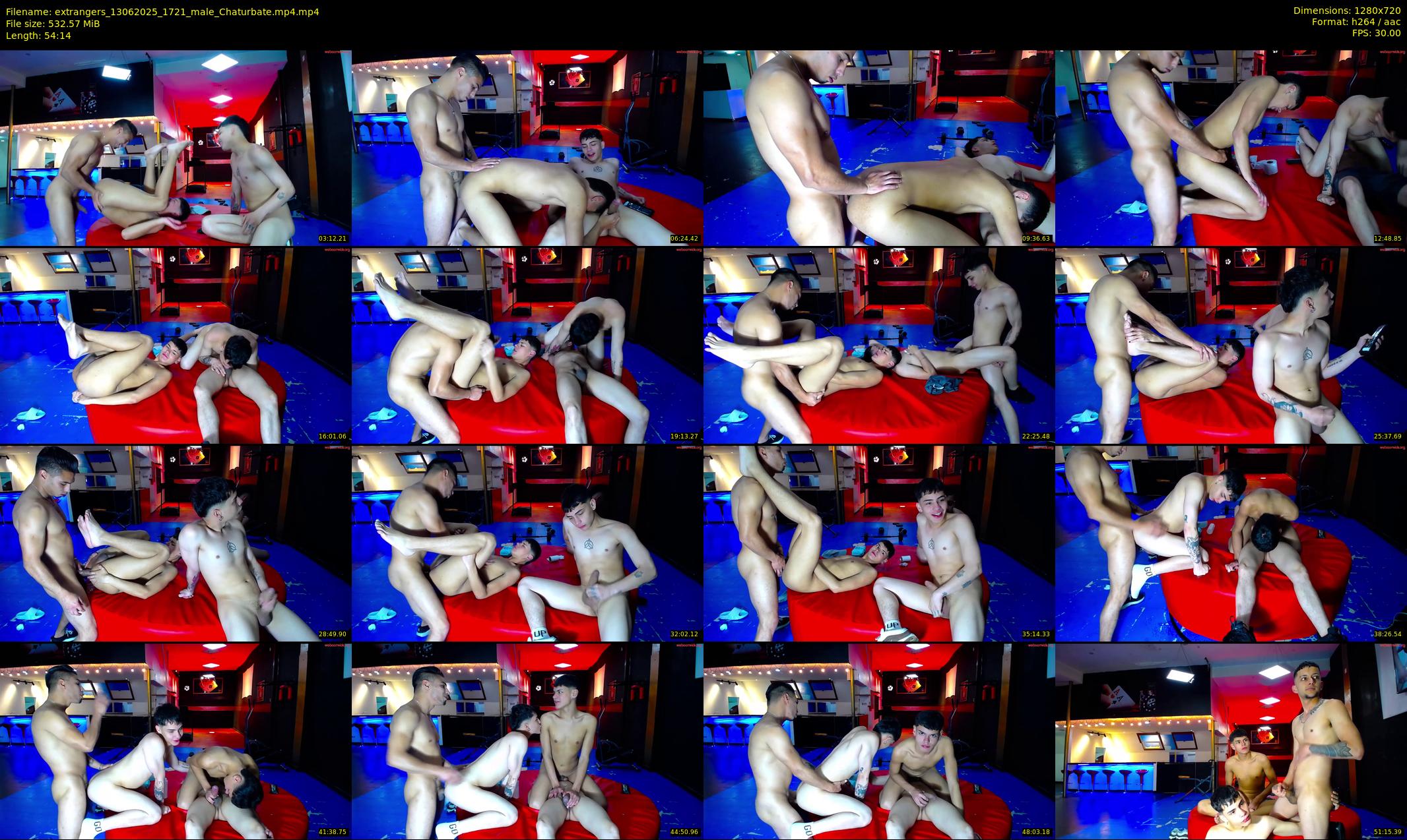 extrangers — 55 minute Chaturbate male cam show recording, 720p, Jun 13, 2025