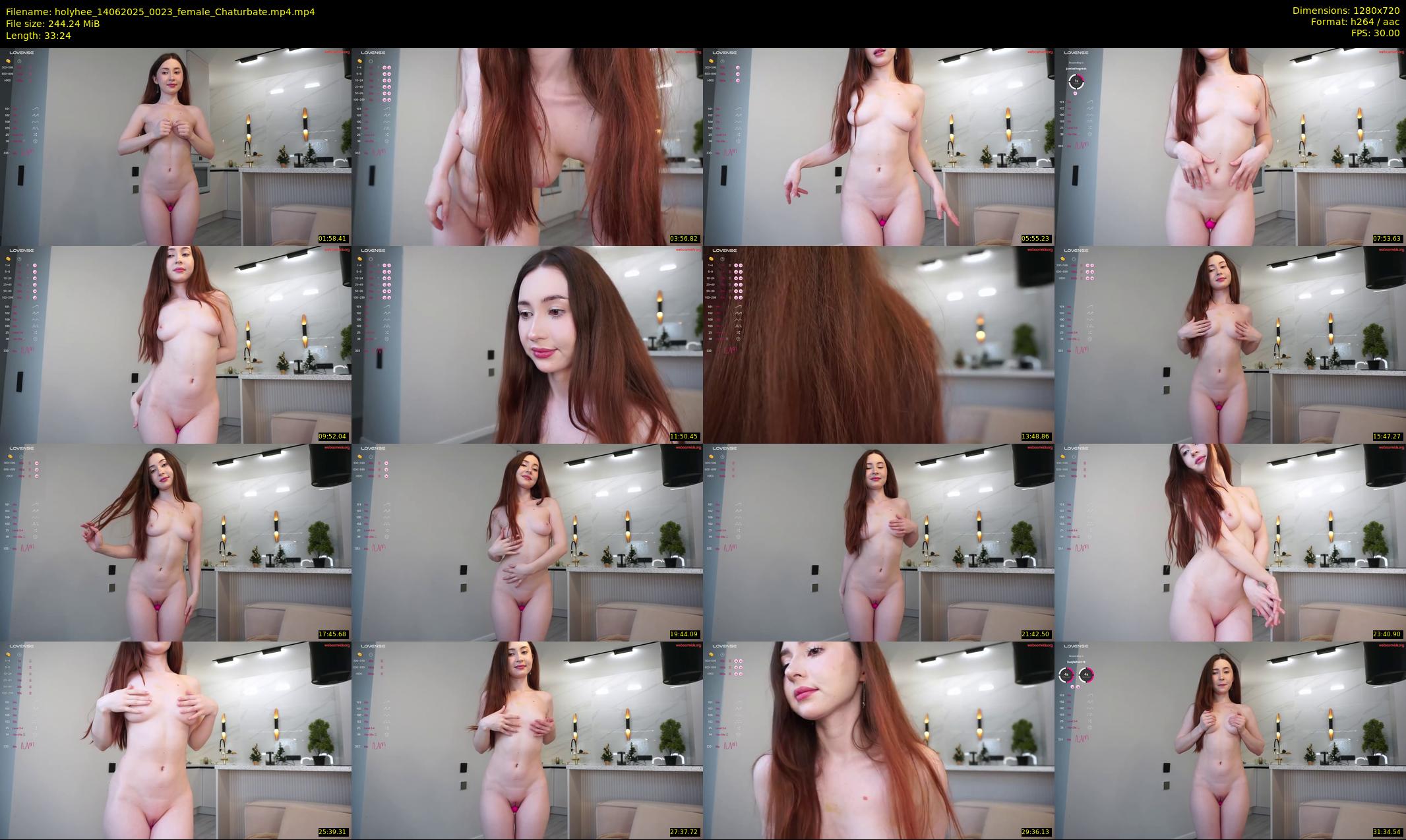 holyhee — 34 minute Chaturbate female cam show recording, 720p, Jun 14, 2025