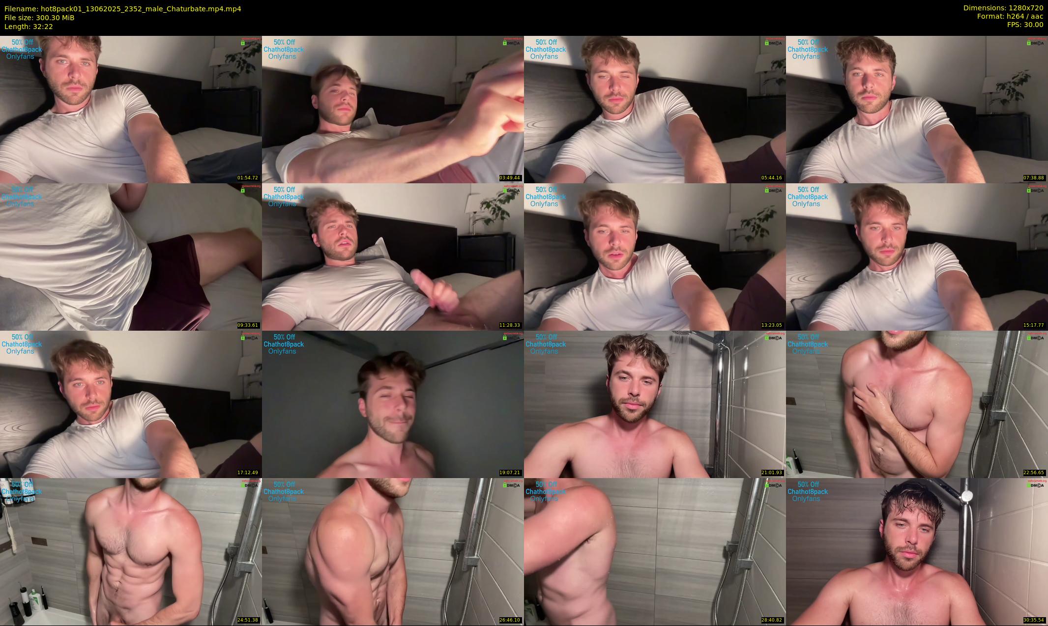 hot8pack01 — 33 minute Chaturbate male cam show recording, 720p, Jun 13, 2025
