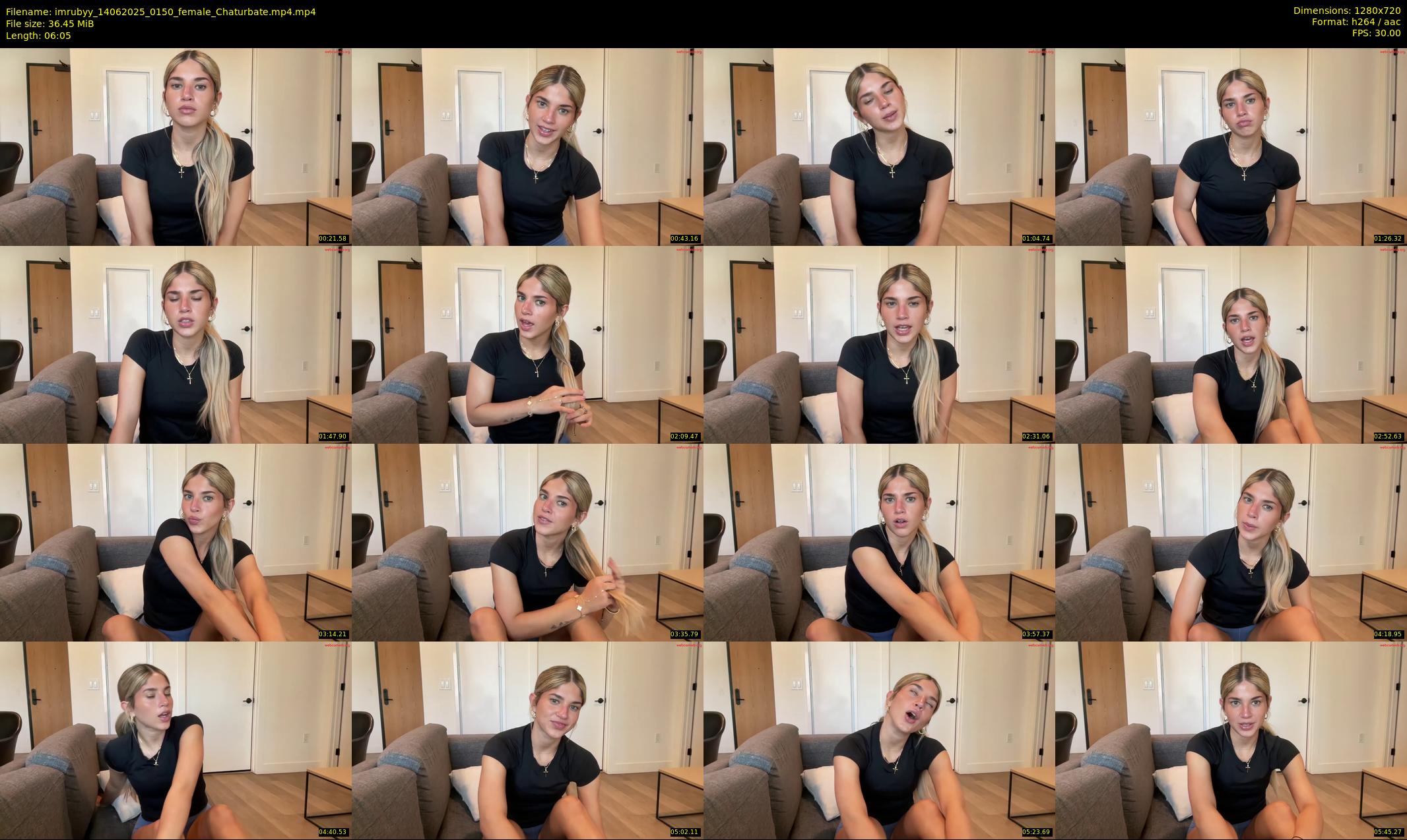 imrubyy — 7 minute Chaturbate female cam show recording, 720p, Jun 14, 2025