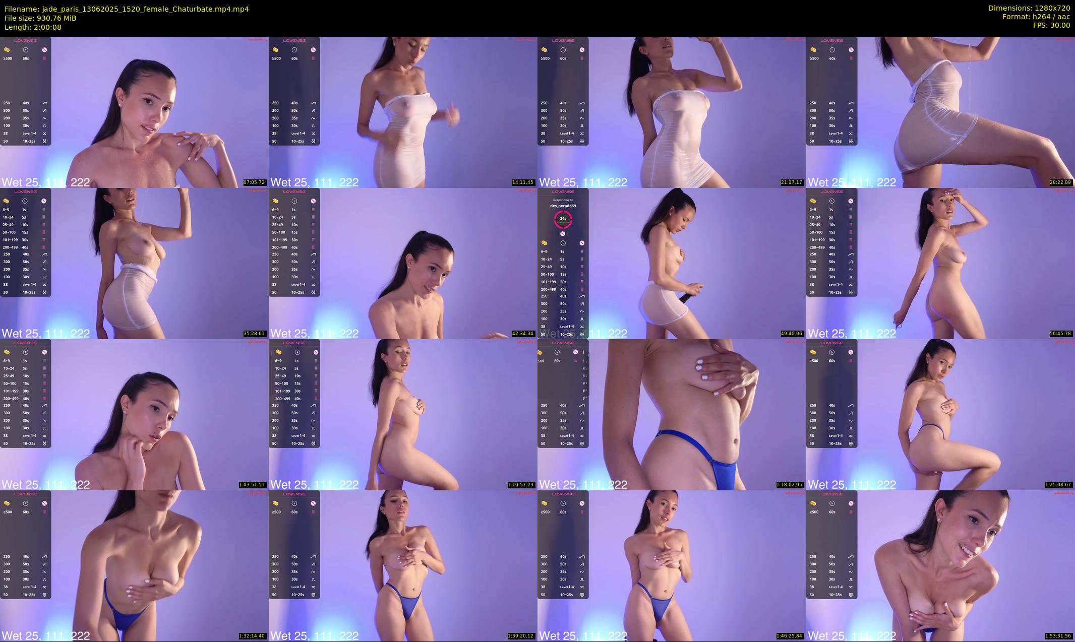 jade_paris — 121 minute Chaturbate female cam show recording, 720p, Jun 13, 2025