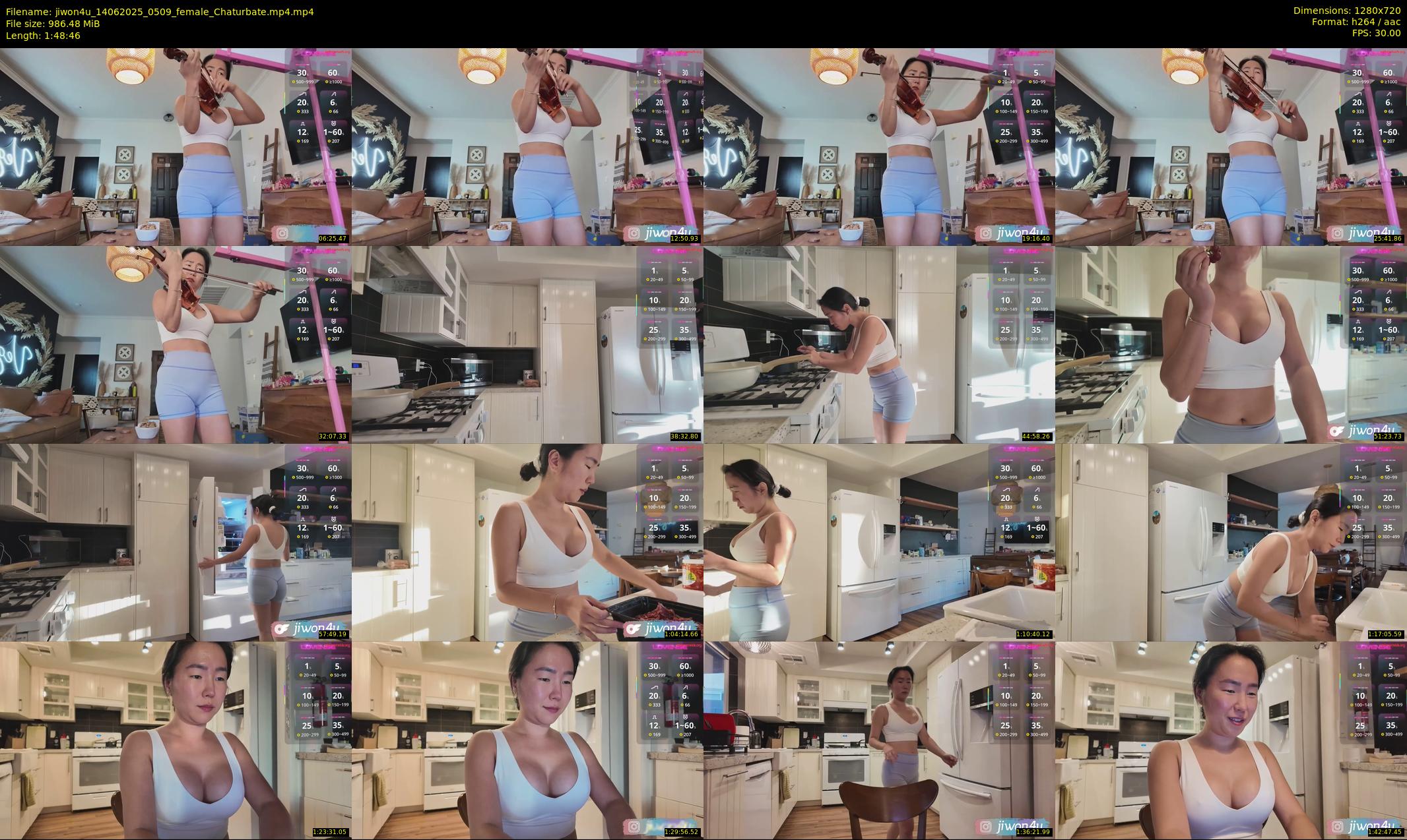 jiwon4u — 109 minute Chaturbate female cam show recording, 720p, Jun 14, 2025