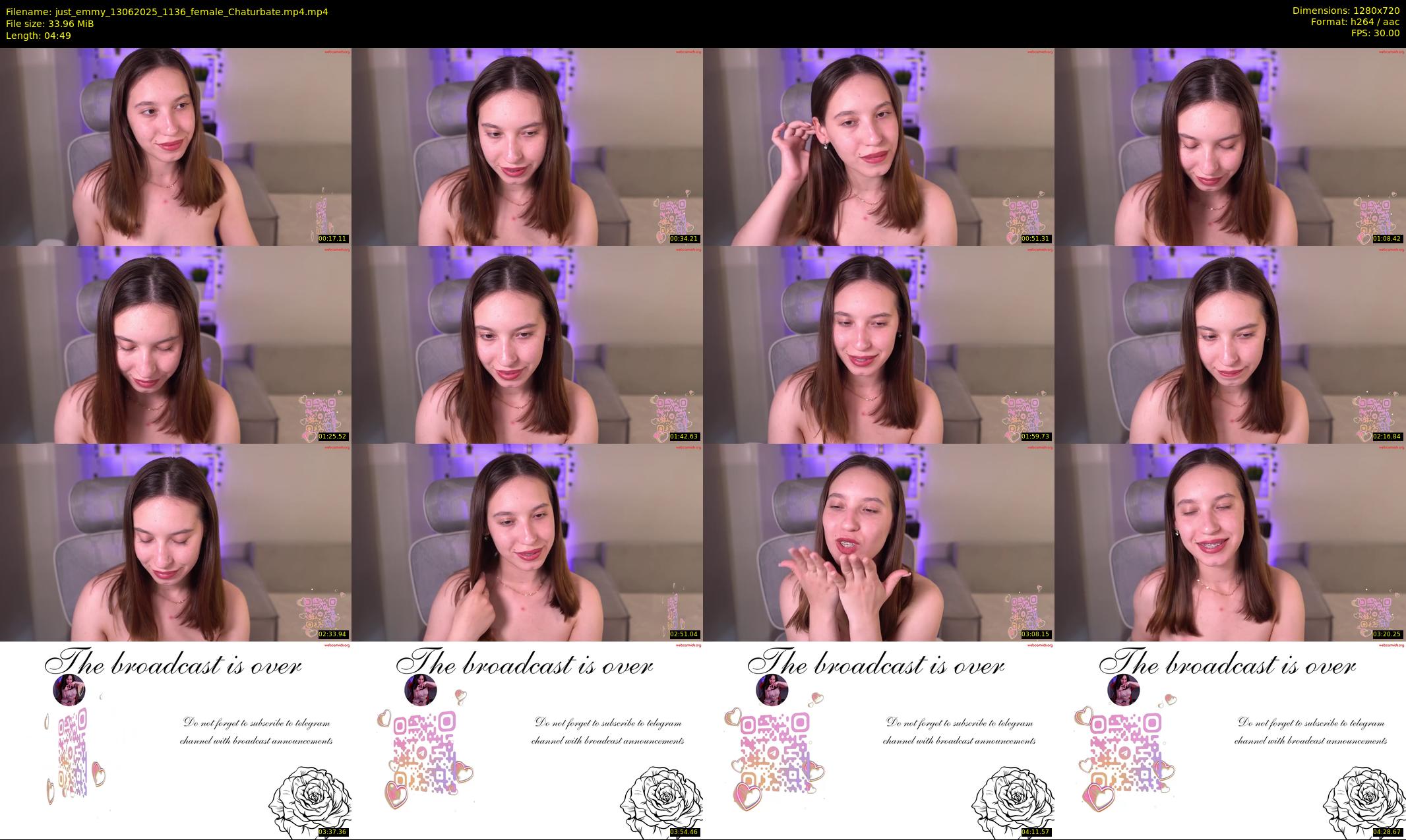 just_emmy — 5 minute Chaturbate female cam show recording, 720p, Jun 13, 2025