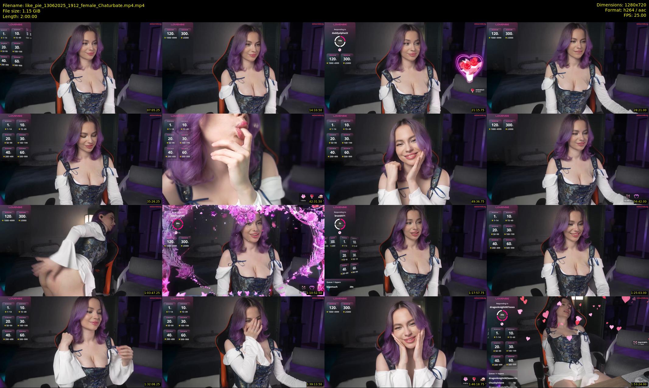 like_pie — 120 minute Chaturbate couple cam show recording, 720p, Jun 13, 2025