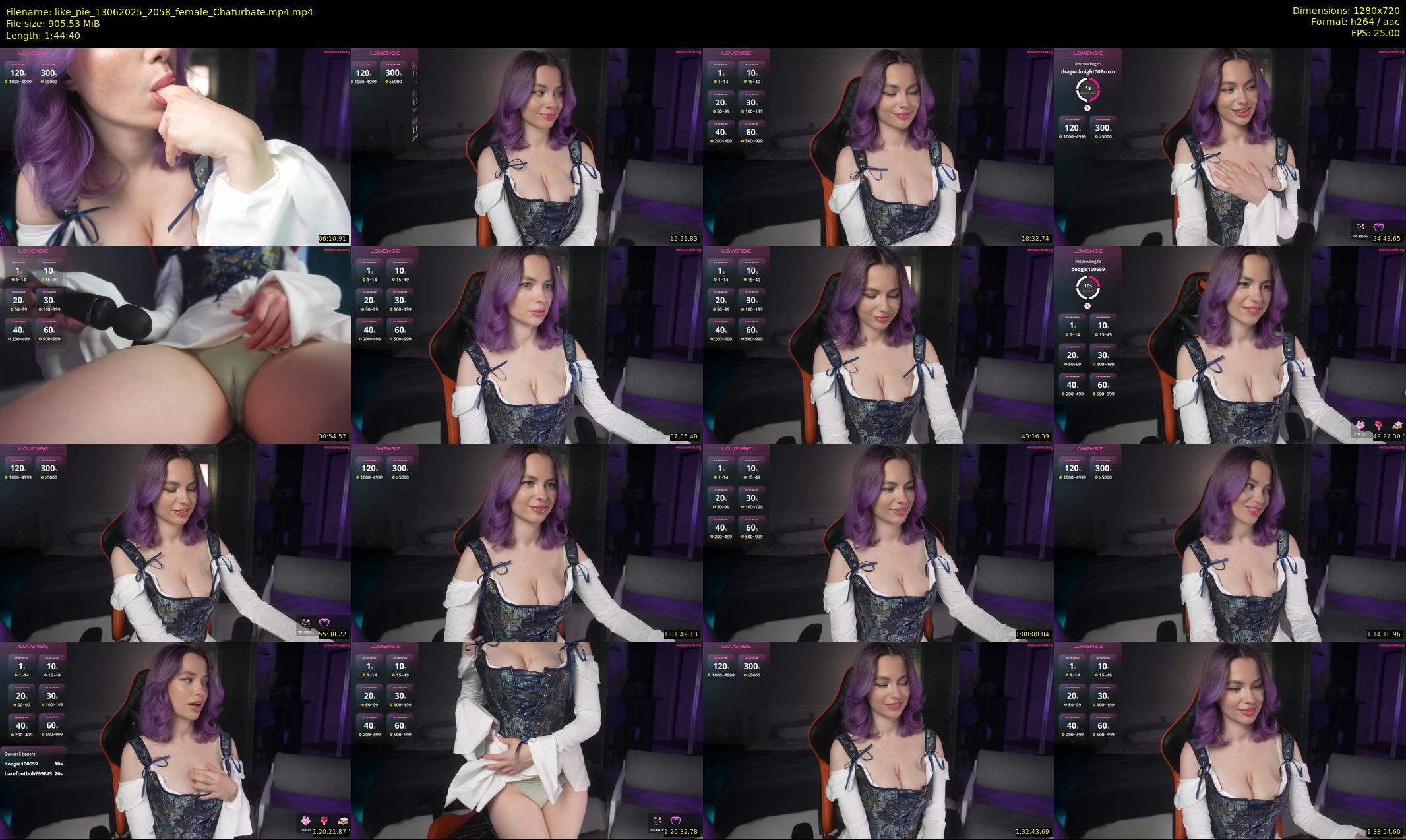 like_pie — 105 minute Chaturbate couple cam show recording, 720p, Jun 13, 2025