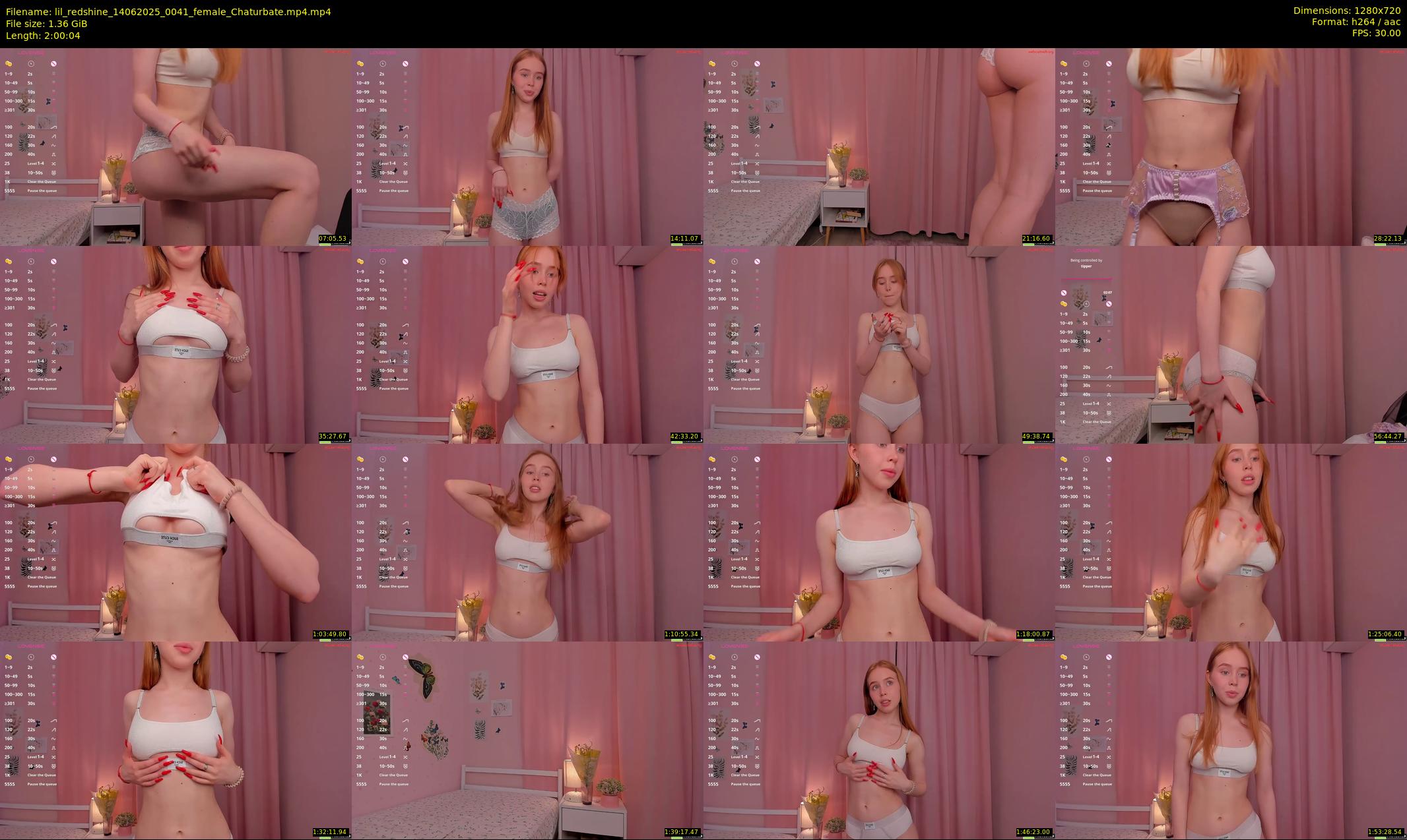 lil_redshine — 121 minute Chaturbate female cam show recording, 720p, Jun 14, 2025