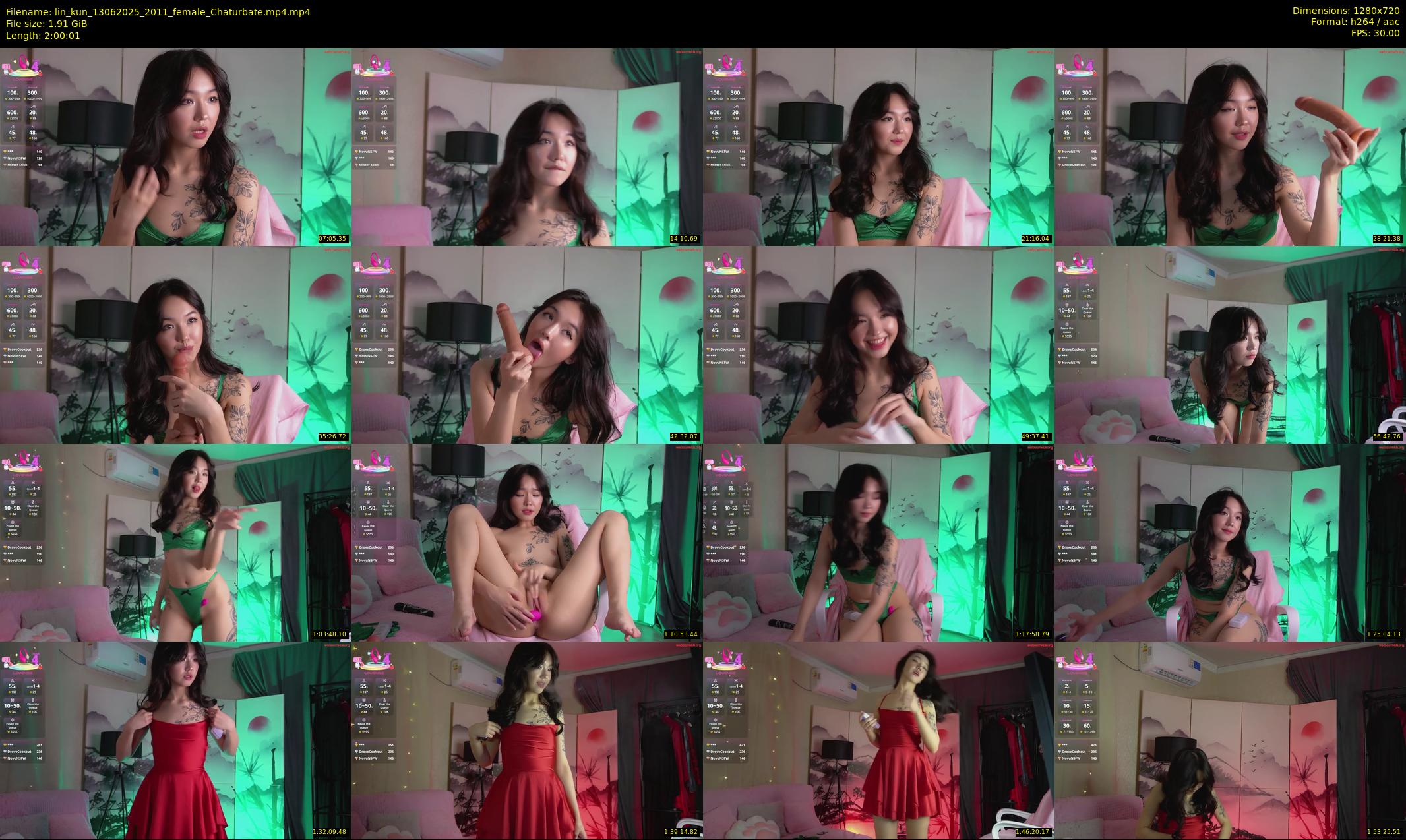 lin_kun — 121 minute Chaturbate female cam show recording, 720p, Jun 13, 2025