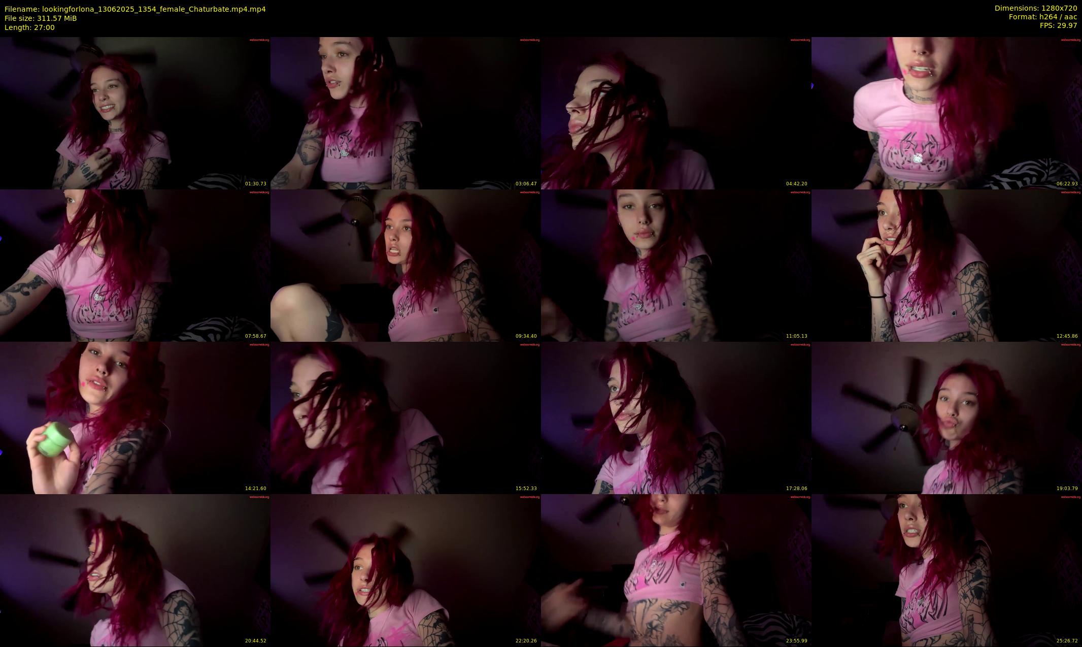 lookingforlona — 27 minute Chaturbate female cam show recording, 720p, Jun 13, 2025