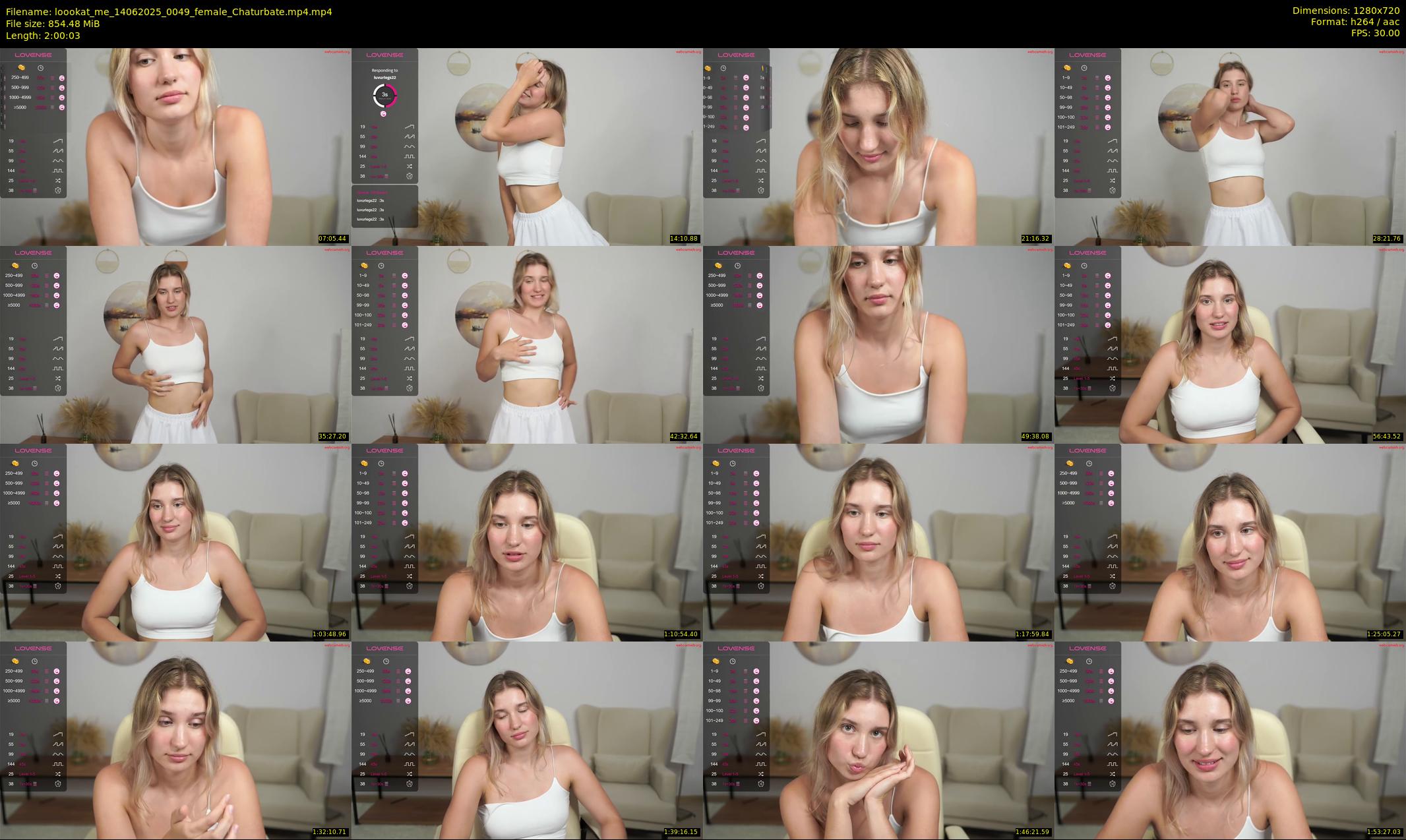 loookat_me — 121 minute Chaturbate female cam show recording, 720p, Jun 14, 2025