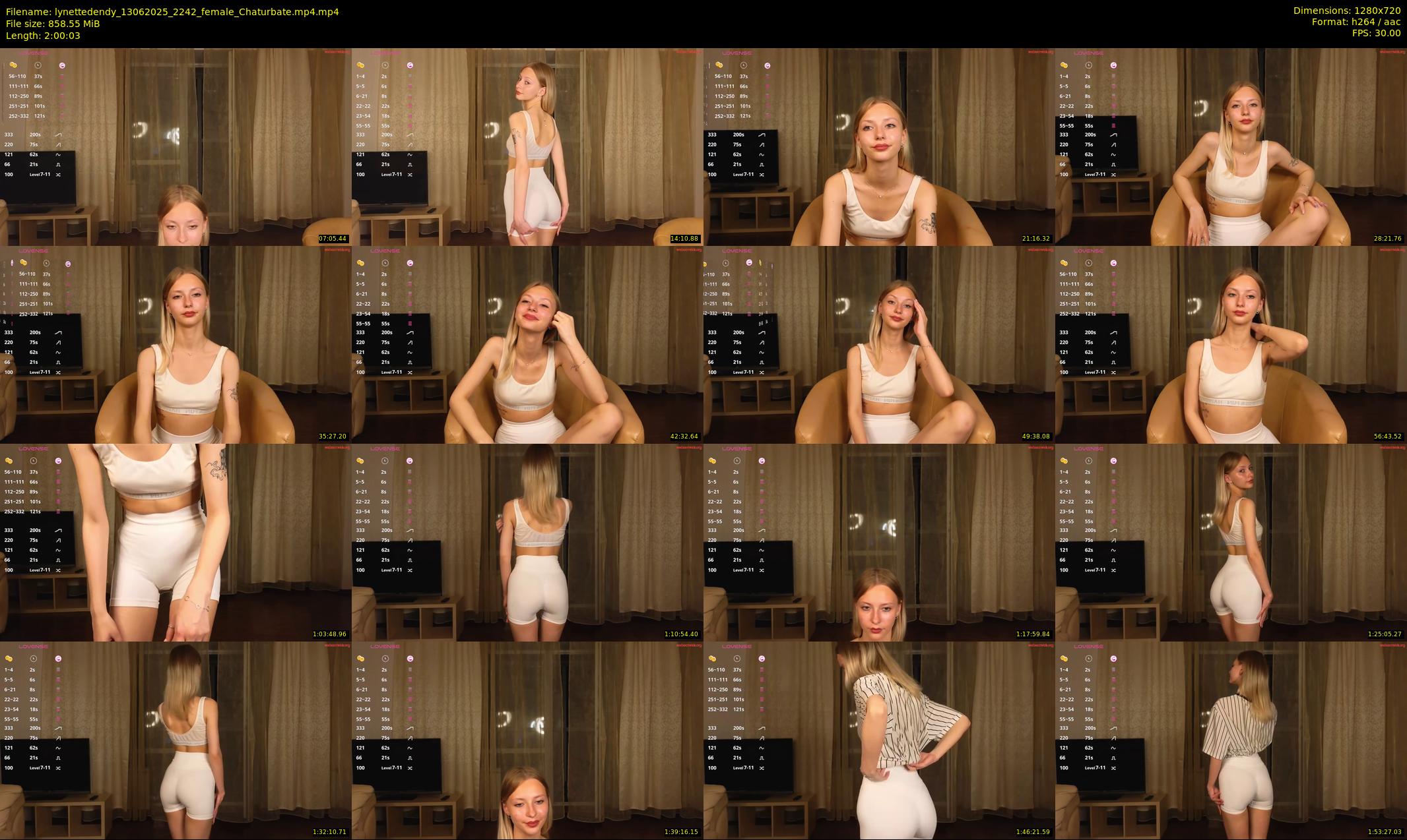 lynettedendy — 121 minute Chaturbate female cam show recording, 720p, Jun 13, 2025