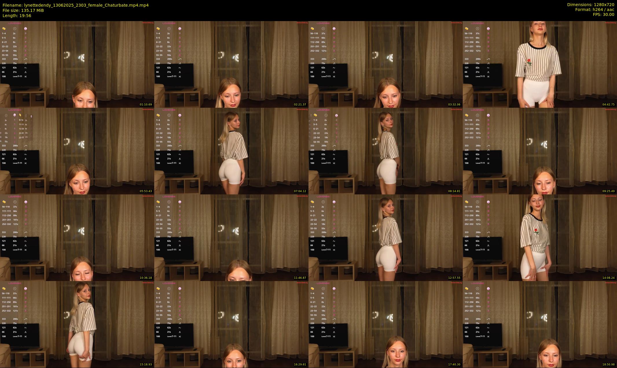 lynettedendy — 20 minute Chaturbate female cam show recording, 720p, Jun 13, 2025