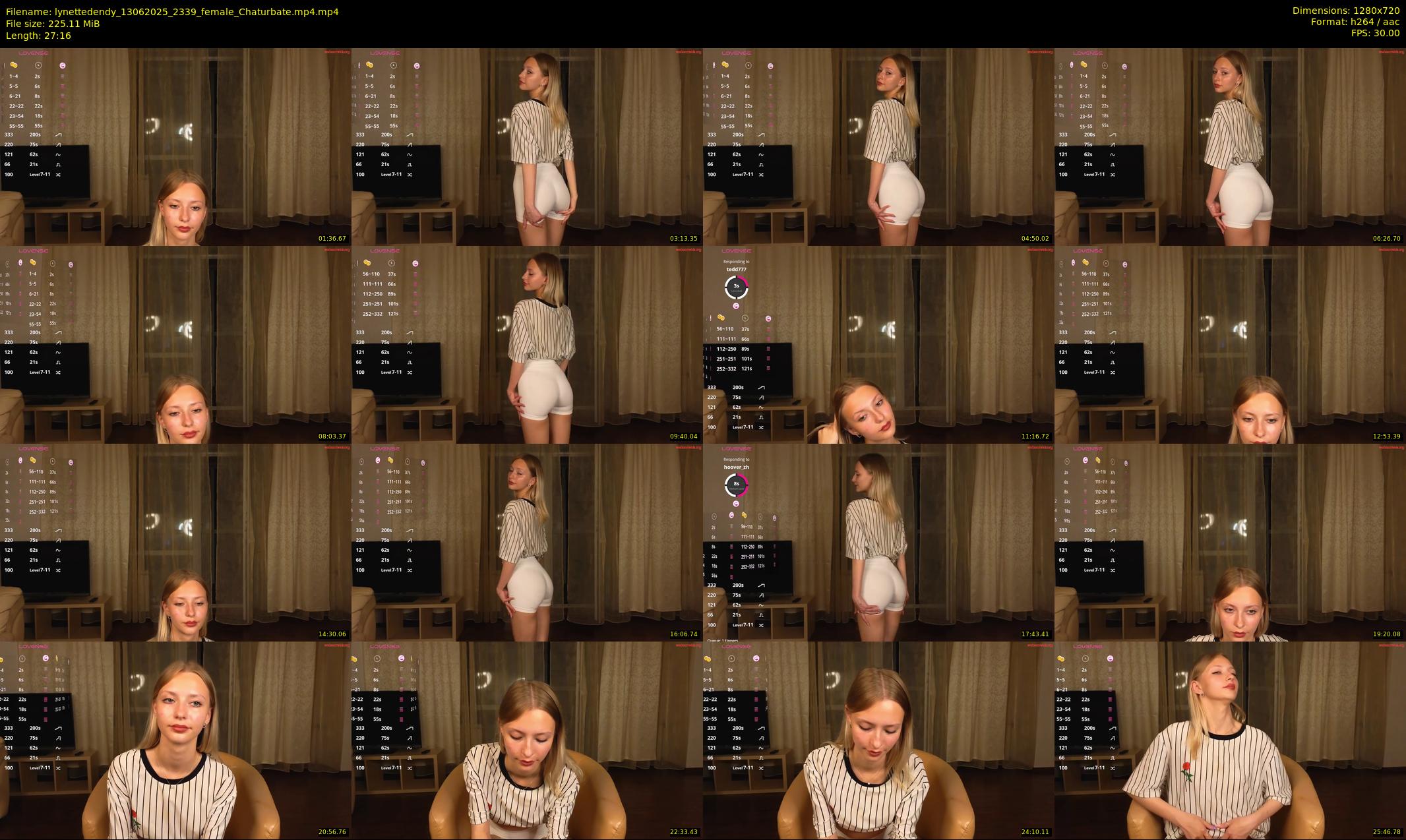 lynettedendy — 28 minute Chaturbate female cam show recording, 720p, Jun 13, 2025