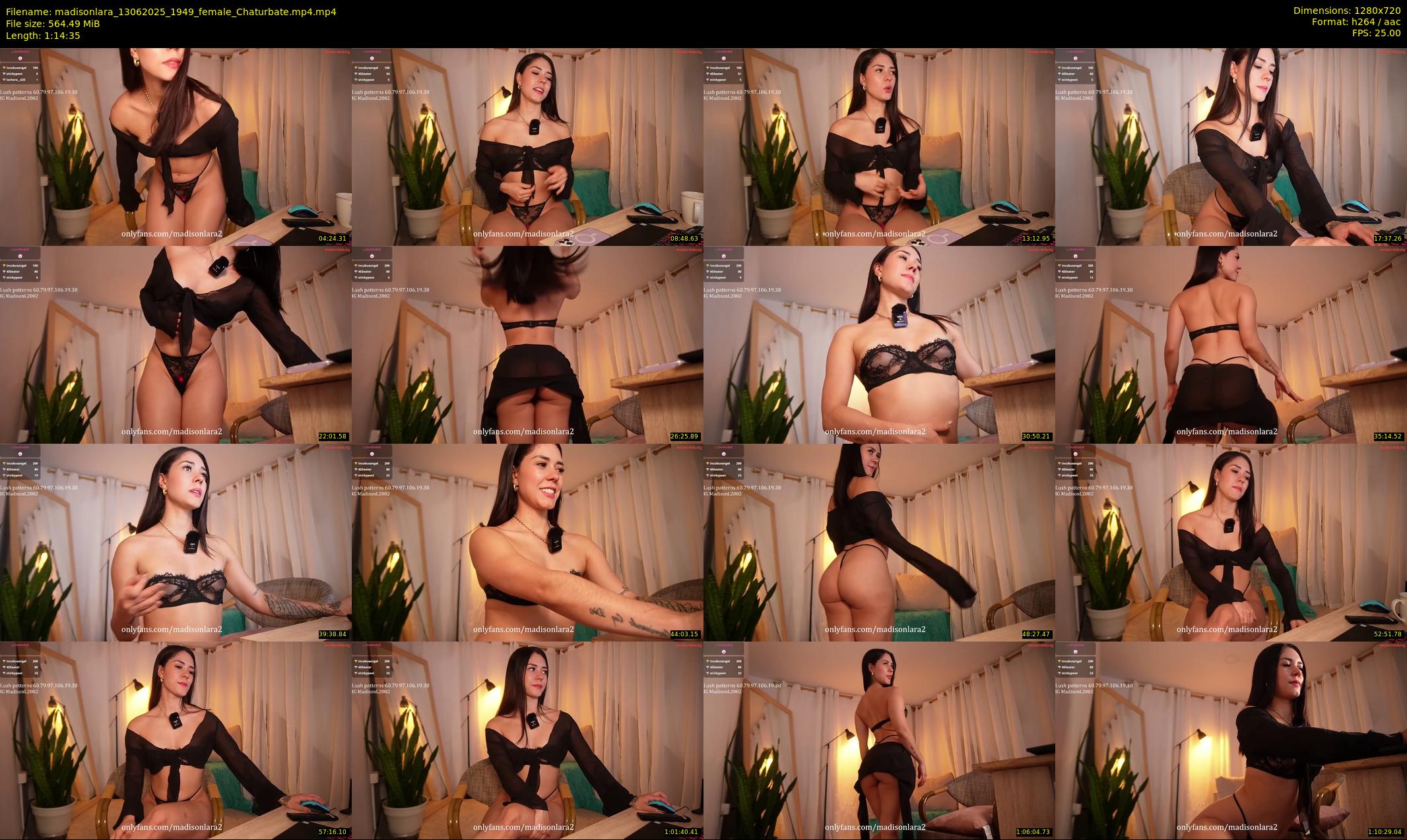 madisonlara — 75 minute Chaturbate female cam show recording, 720p, Jun 13, 2025