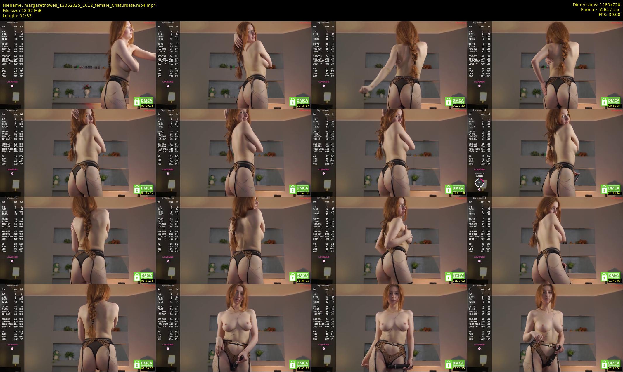 margarethowell — 3 minute Chaturbate female cam show recording, 720p, Jun 13, 2025