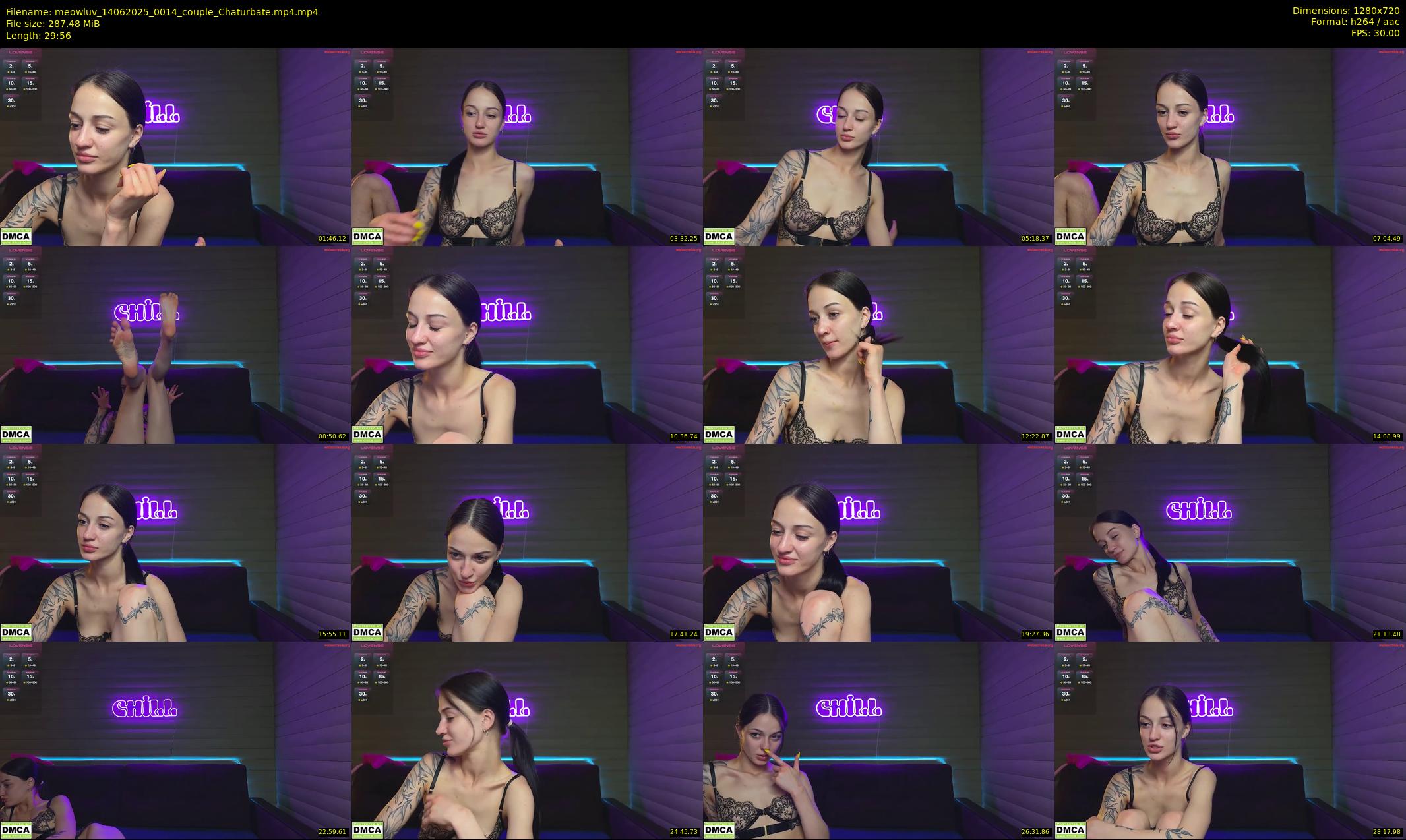 meowluv — 30 minute Chaturbate couple cam show recording, 720p, Jun 14, 2025
