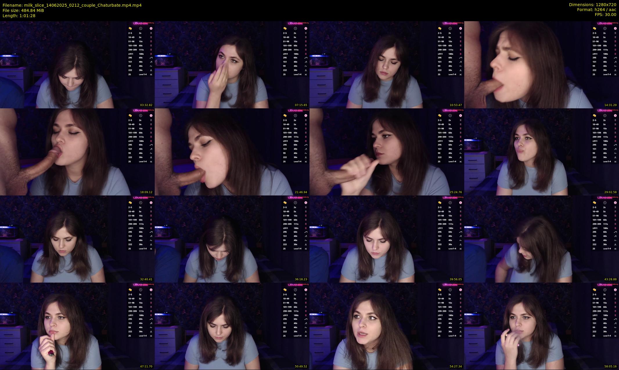 milk_slice — 62 minute Chaturbate couple cam show recording, 720p, Jun 14, 2025