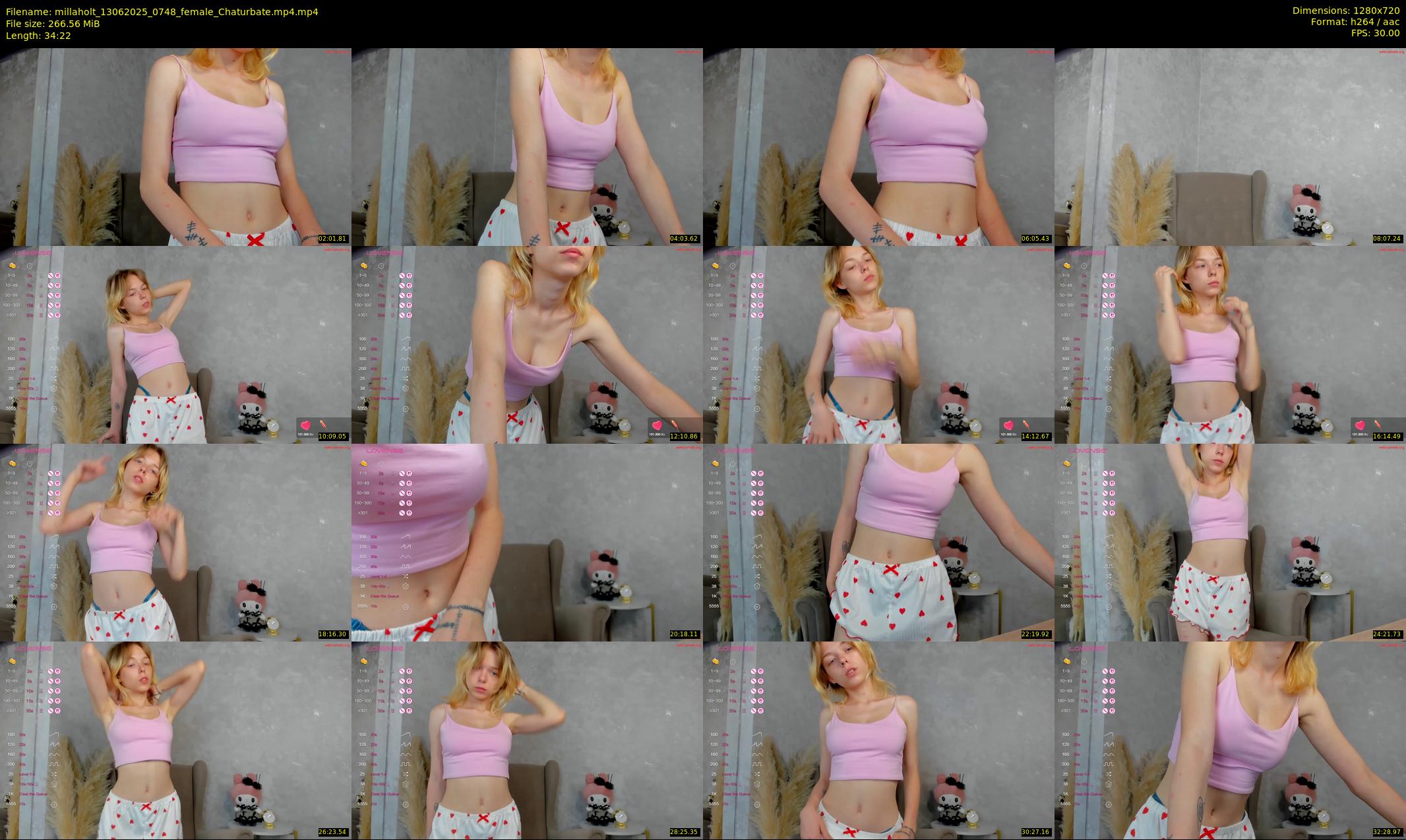 millaholt — 35 minute Chaturbate female cam show recording, 720p, Jun 13, 2025
