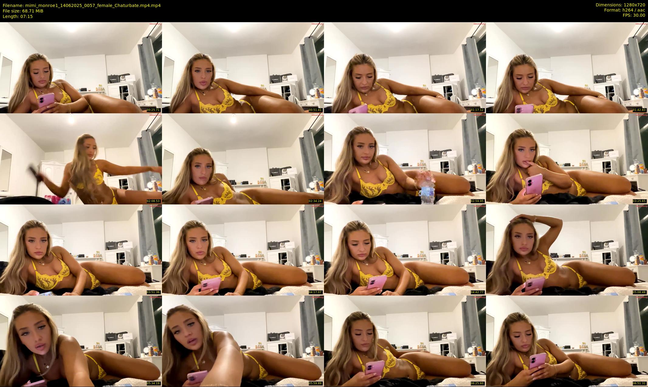 mimi_monroe1 — 8 minute Chaturbate female cam show recording, 720p, Jun 14, 2025