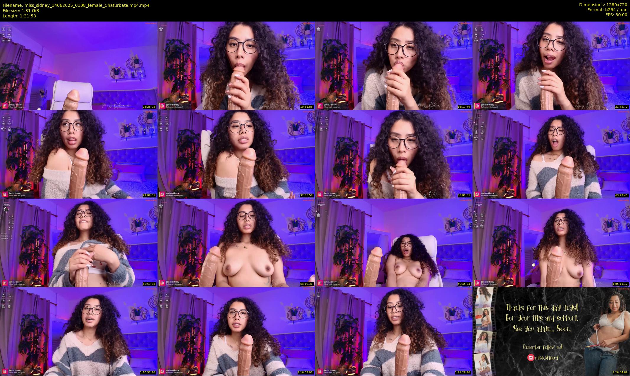 miss_sidney — 92 minute Chaturbate female cam show recording, 720p, Jun 14, 2025