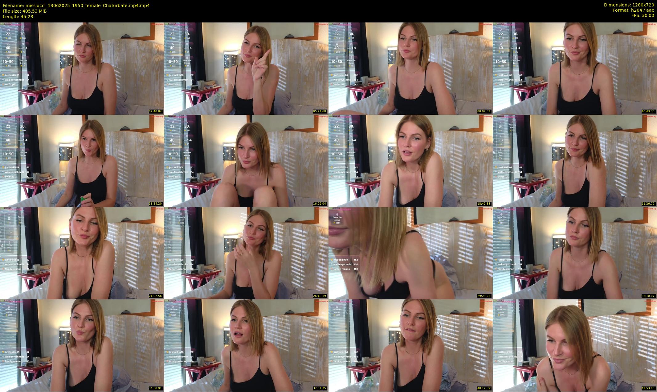 misslucci — 46 minute Chaturbate female cam show recording, 720p, Jun 13, 2025