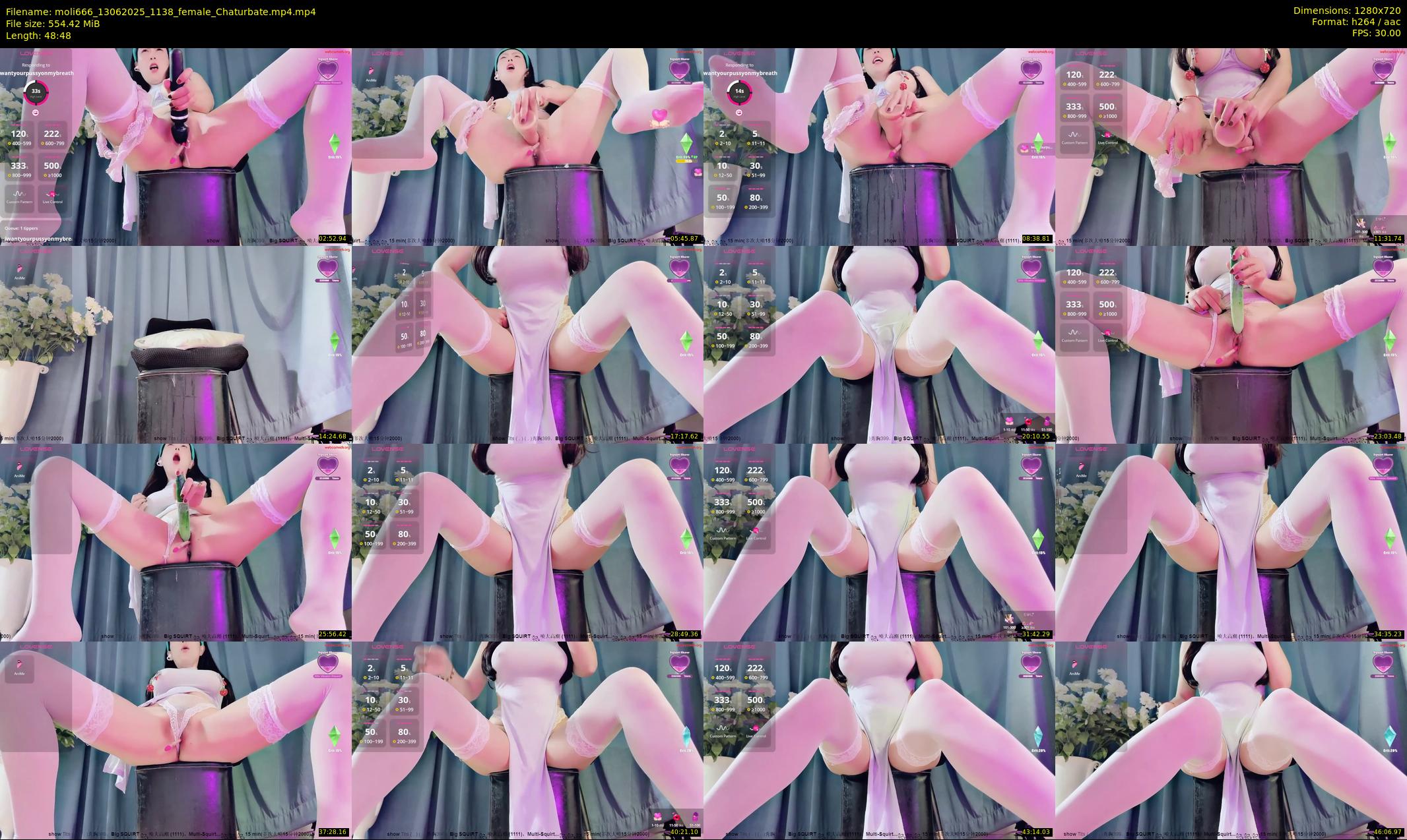 moli666 — 49 minute Chaturbate female cam show recording, 720p, Jun 13, 2025