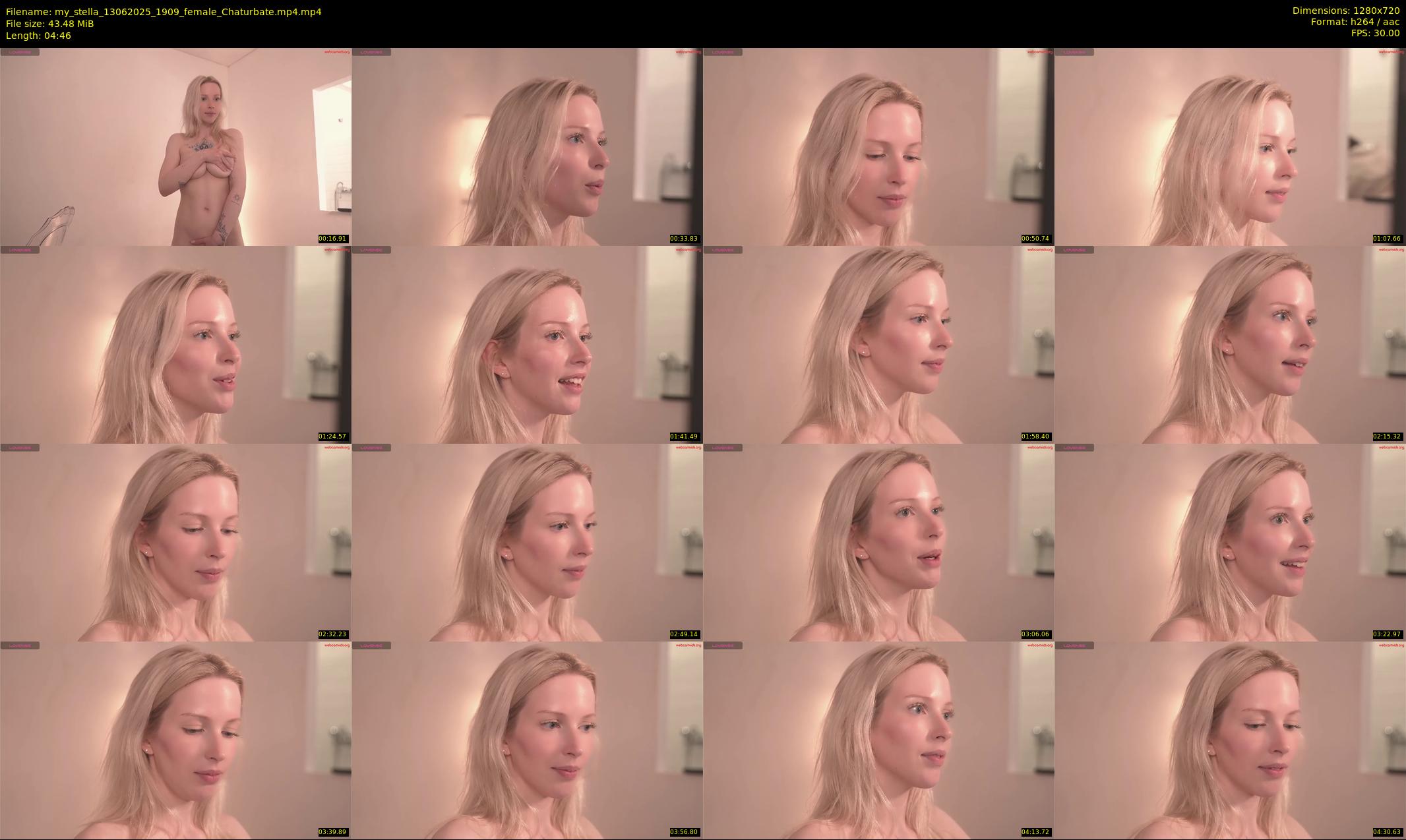 my_stella — 5 minute Chaturbate female cam show recording, 720p, Jun 13, 2025