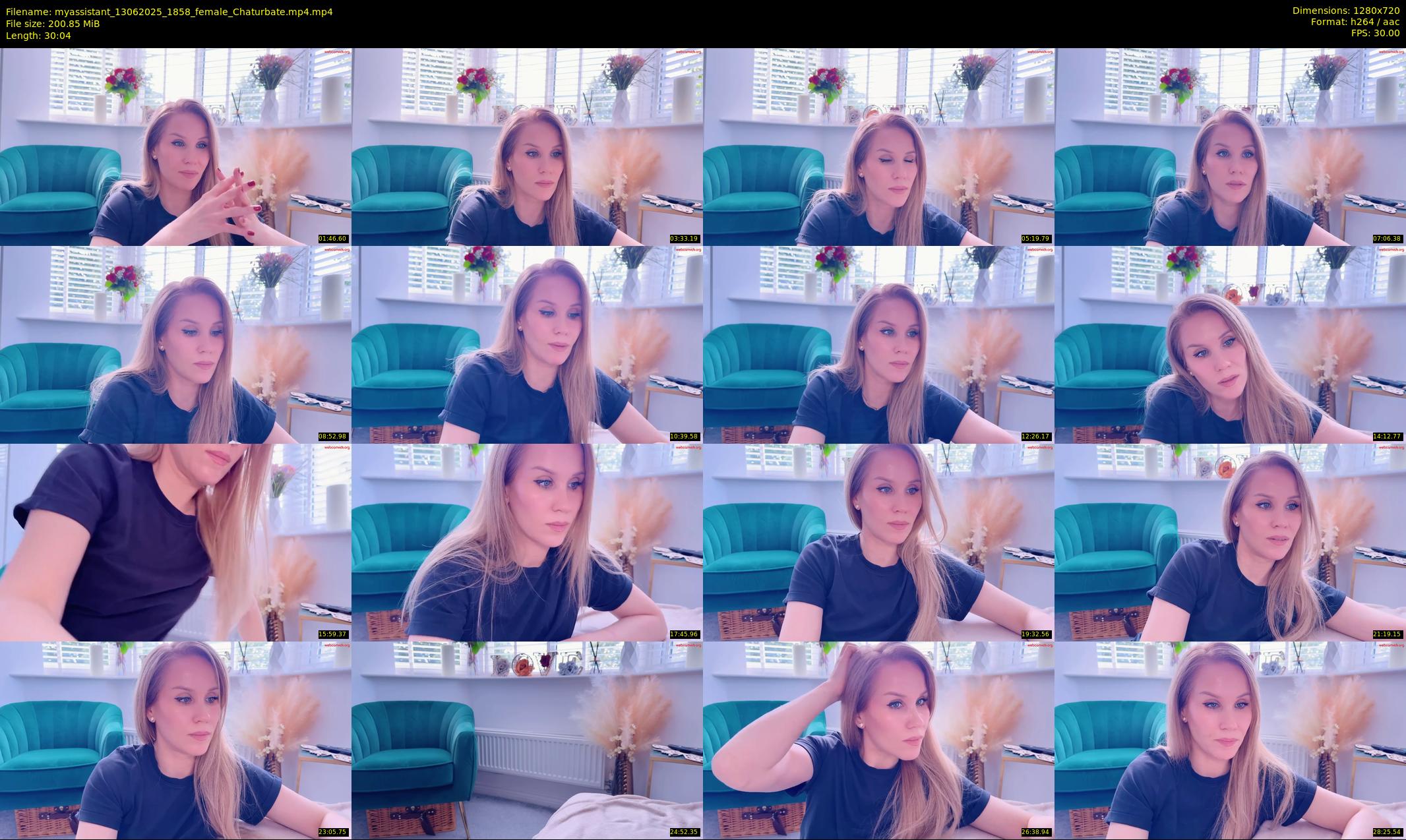 myassistant — 31 minute Chaturbate female cam show recording, 720p, Jun 13, 2025