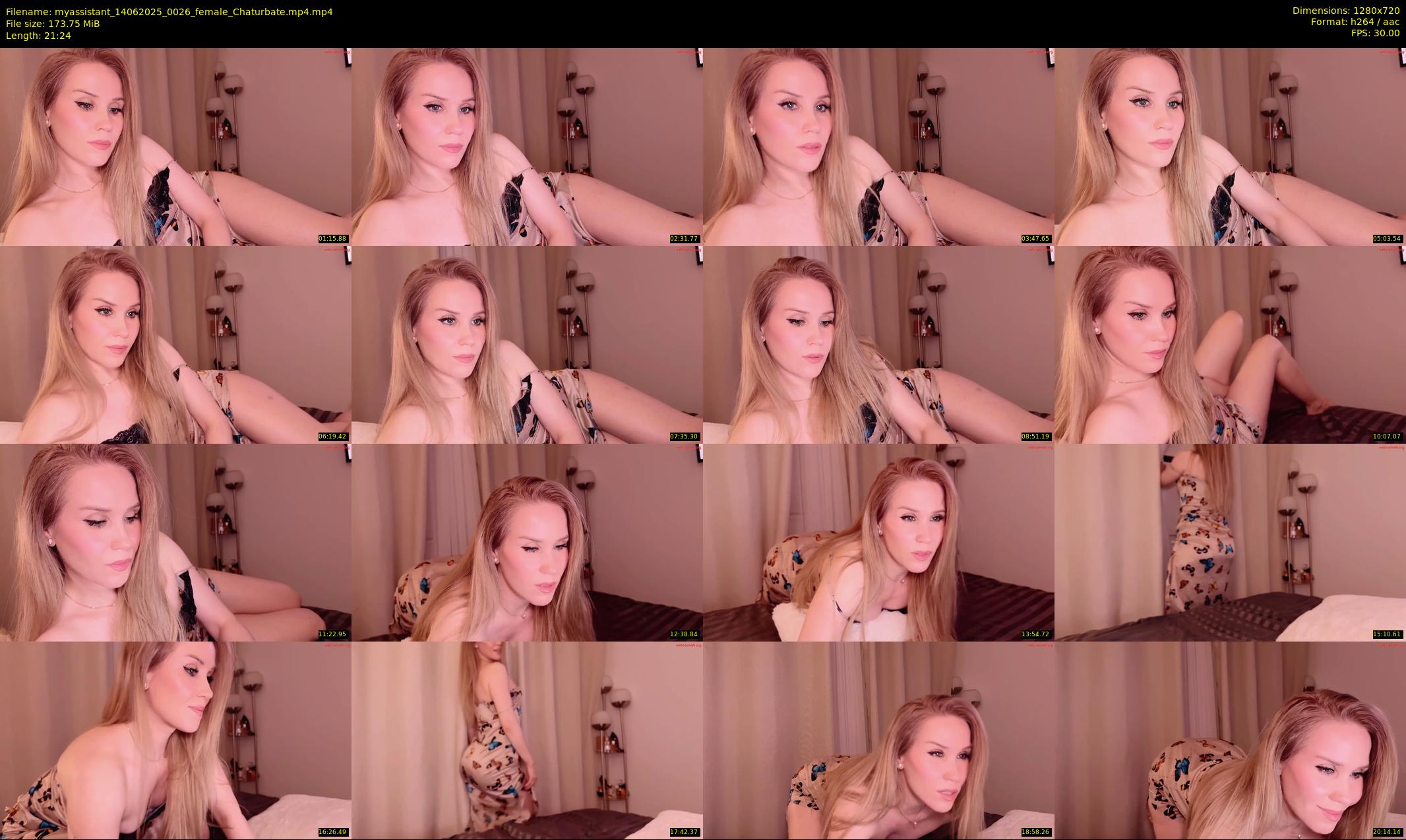 myassistant — 22 minute Chaturbate female cam show recording, 720p, Jun 14, 2025