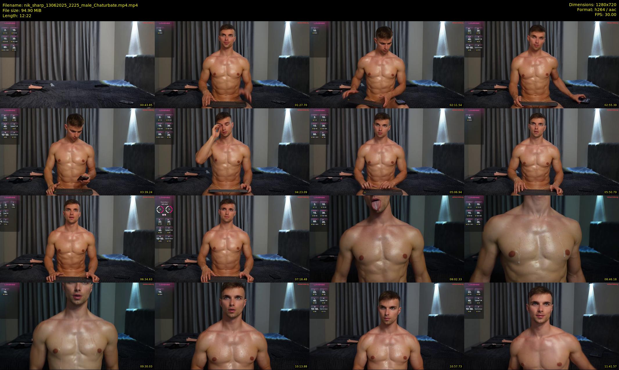 nik_sharp — 13 minute Chaturbate male cam show recording, 720p, Jun 13, 2025
