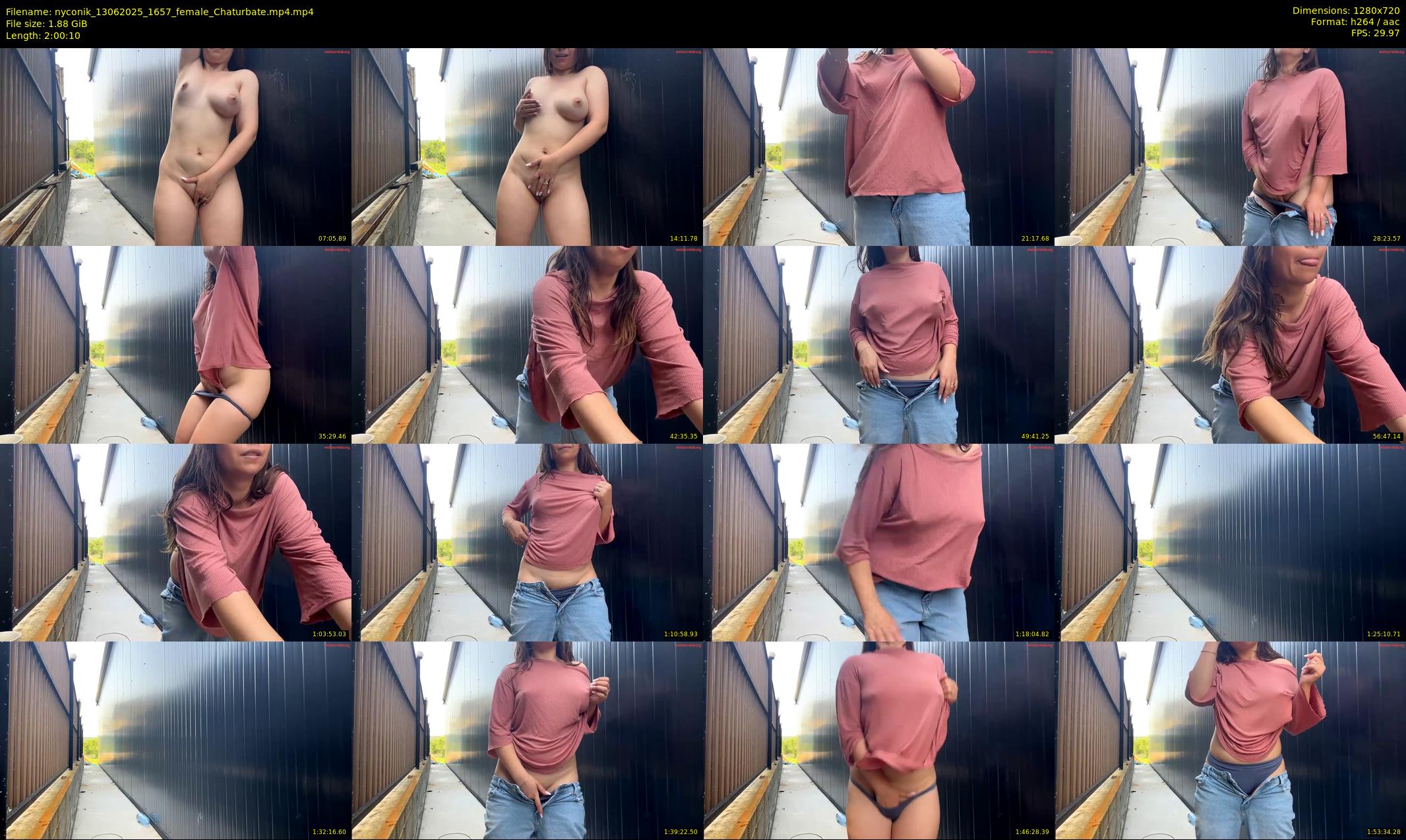 nyconik — 121 minute Chaturbate female cam show recording, 720p, Jun 13, 2025