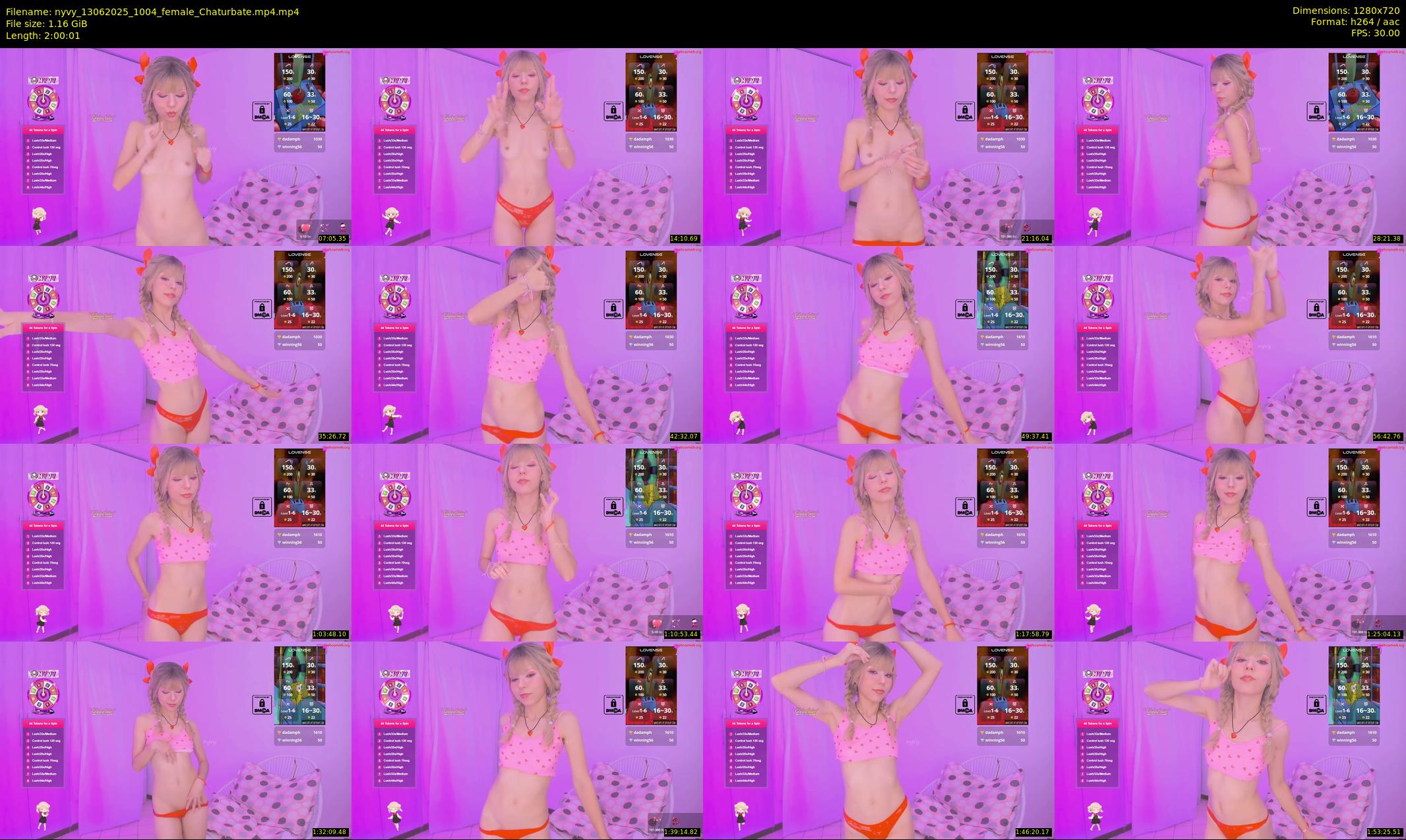 nyvy — 121 minute Chaturbate female cam show recording, 720p, Jun 13, 2025