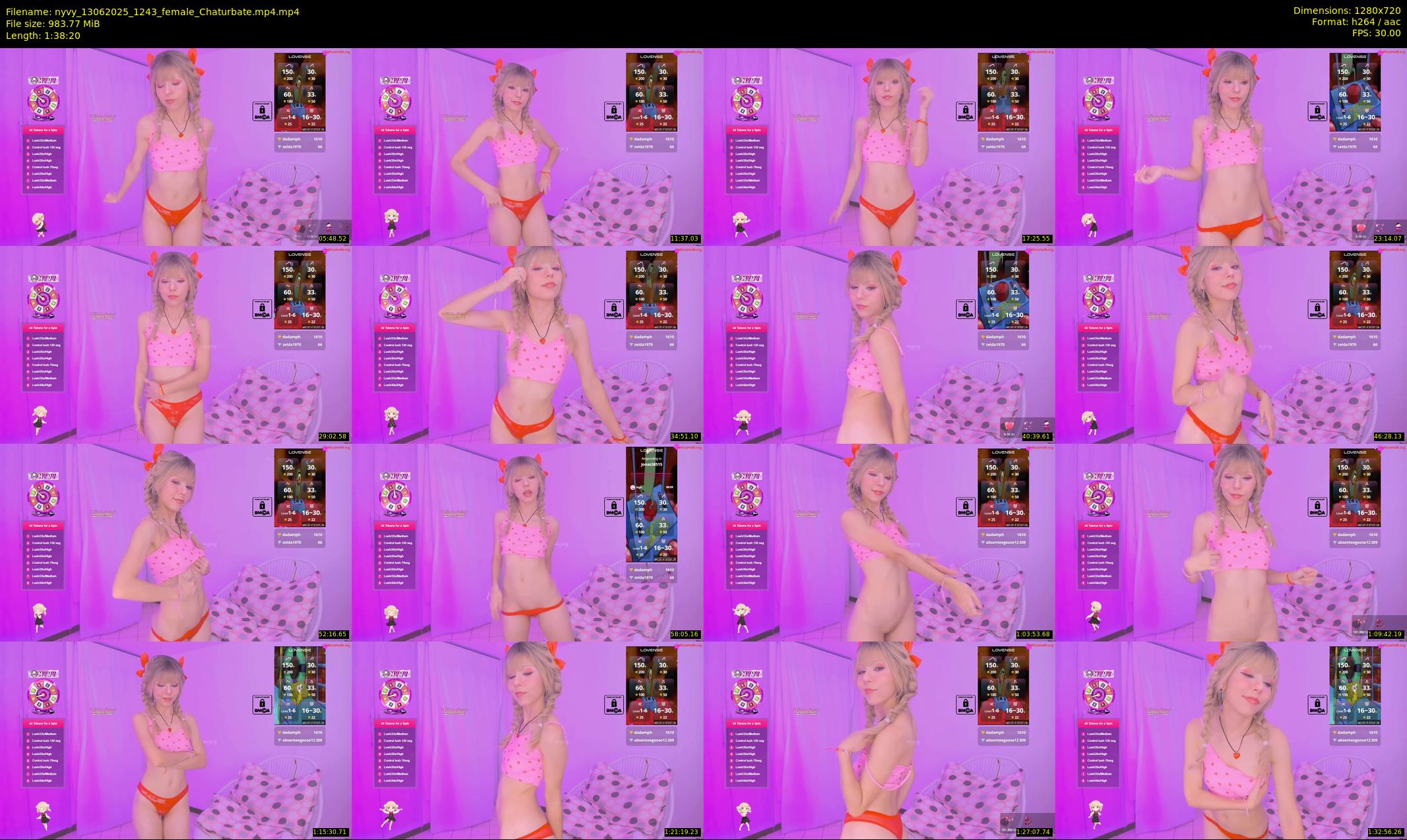 nyvy — 99 minute Chaturbate female cam show recording, 720p, Jun 13, 2025