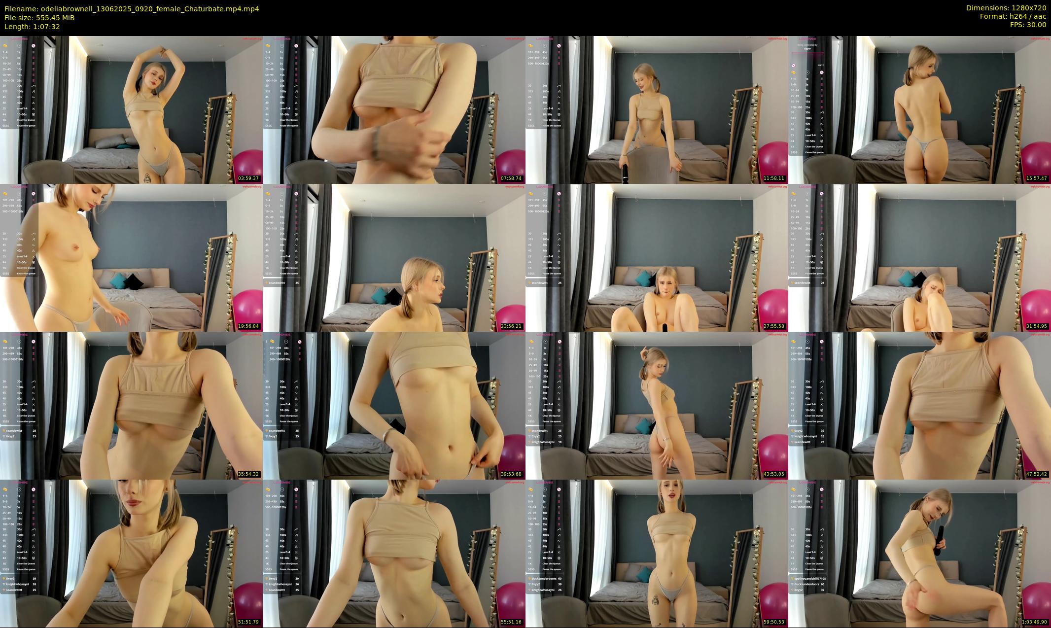 odeliabrownell — 68 minute Chaturbate female cam show recording, 720p, Jun 13, 2025