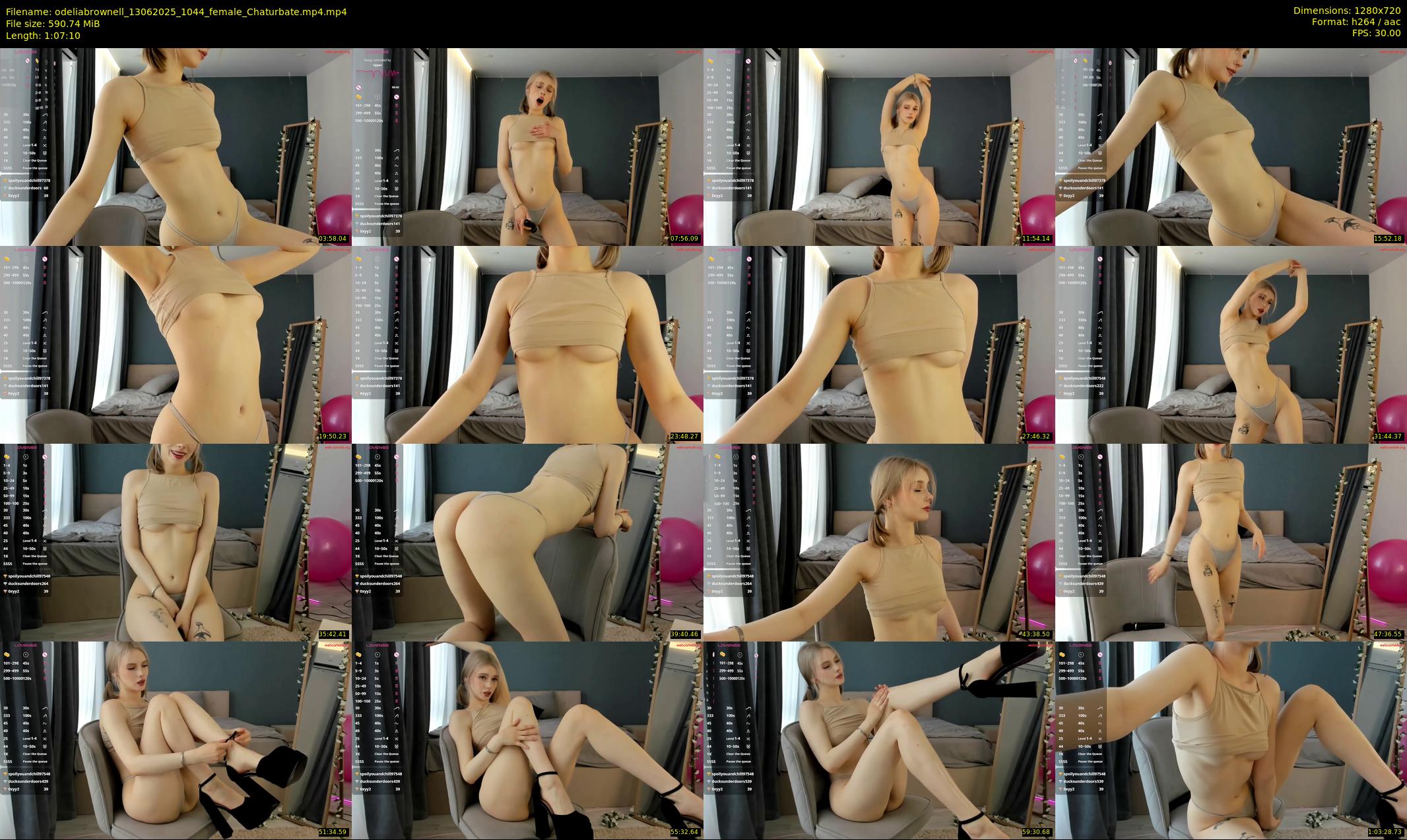 odeliabrownell — 68 minute Chaturbate female cam show recording, 720p, Jun 13, 2025