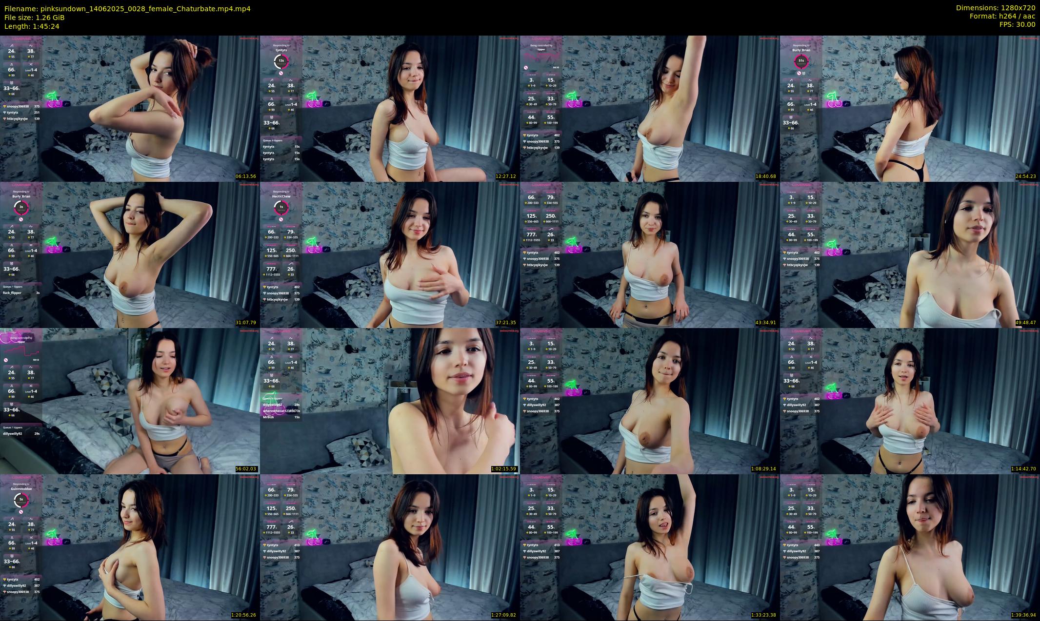 pinksundown — 106 minute Chaturbate female cam show recording, 720p, Jun 14, 2025