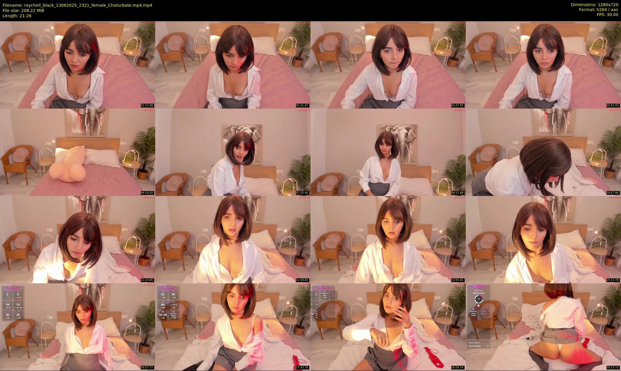 raychell_black — 22 minute Chaturbate female cam show recording, 720p, Jun 13, 2025