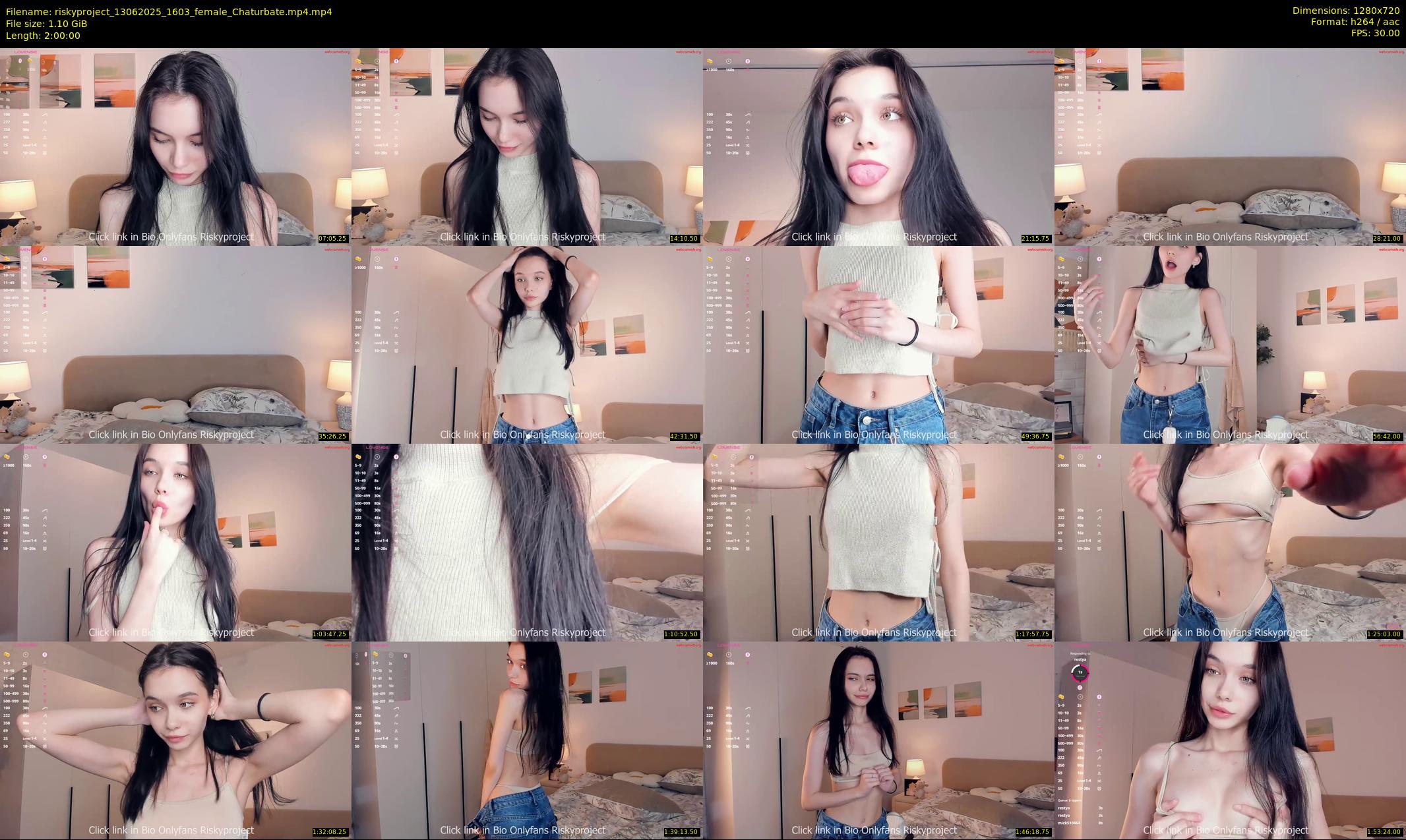 riskyproject — 120 minute Chaturbate couple cam show recording, 720p, Jun 13, 2025