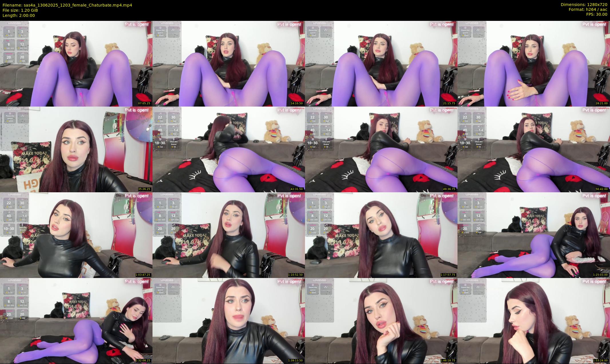 sas4a — 120 minute Chaturbate female cam show recording, 720p, Jun 13, 2025