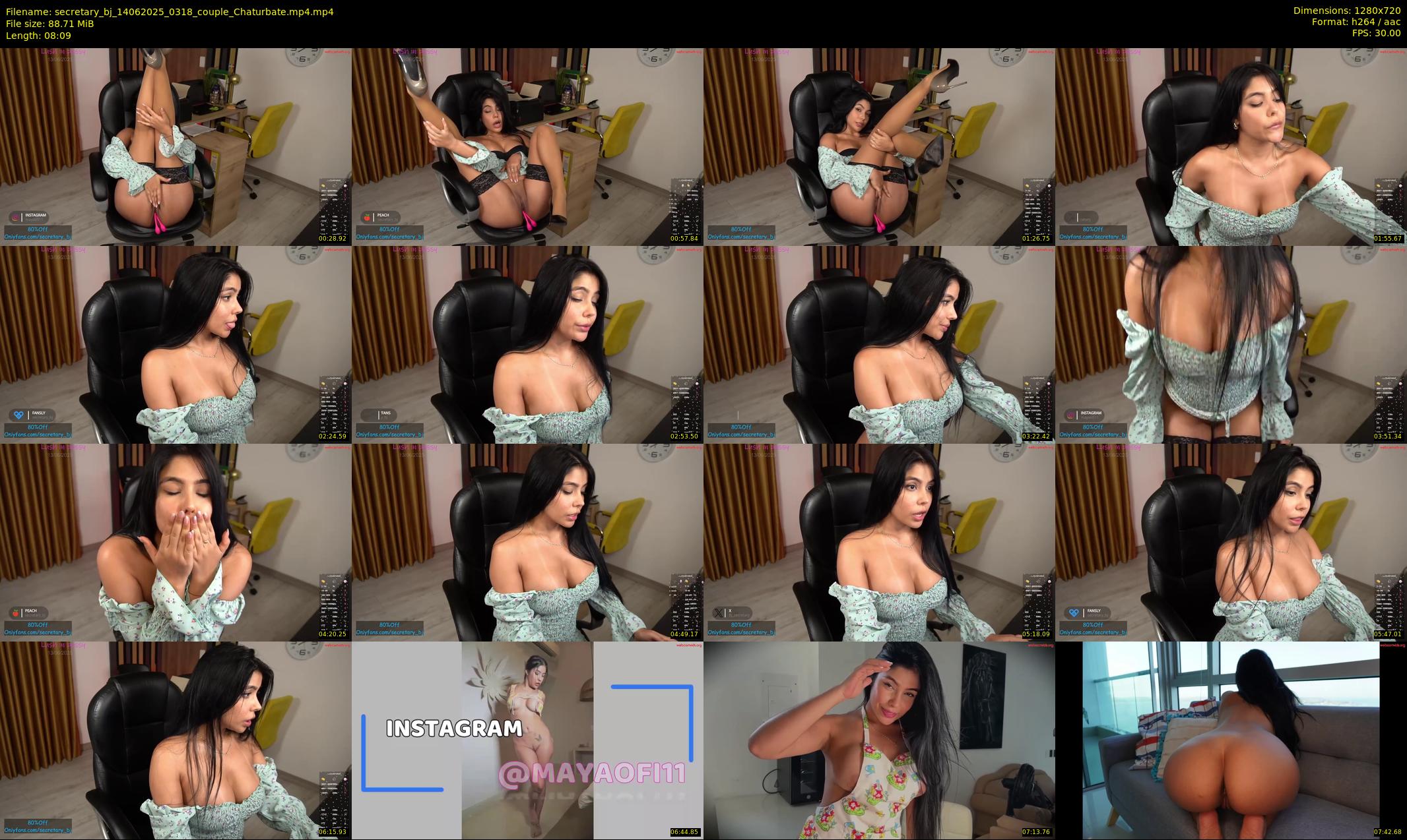 secretary_bj — 9 minute Chaturbate couple cam show recording, 720p, Jun 14, 2025