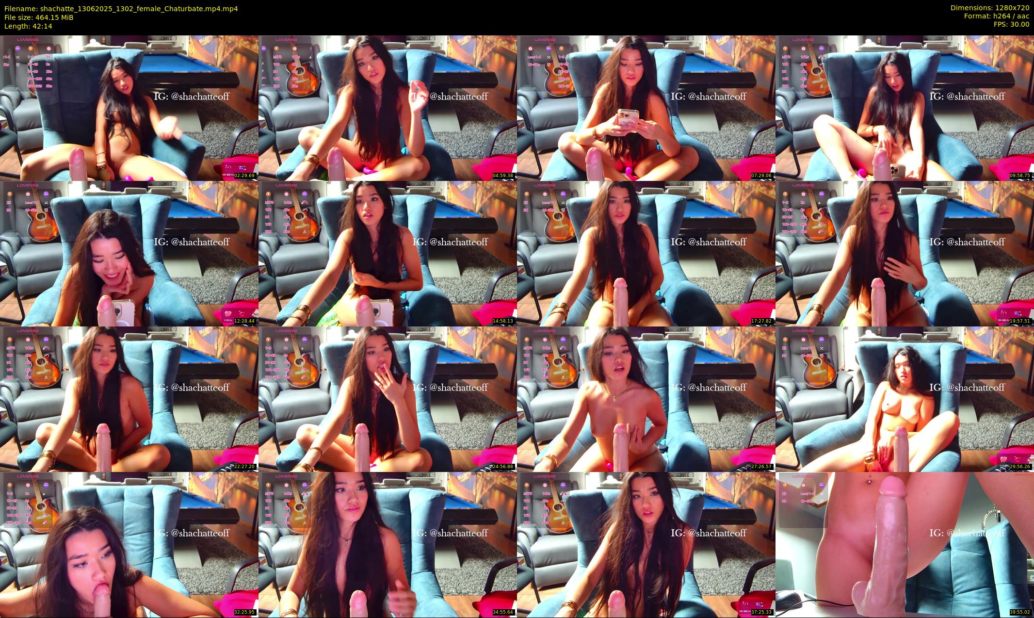 shachatte — 43 minute Chaturbate couple cam show recording, 720p, Jun 13, 2025