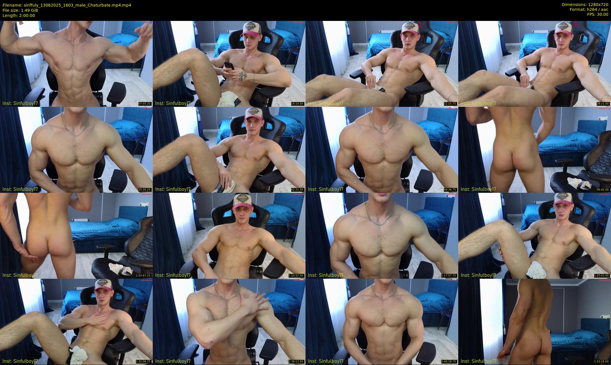 sinffuly — 120 minute Chaturbate male cam show recording, 720p, Jun 13, 2025