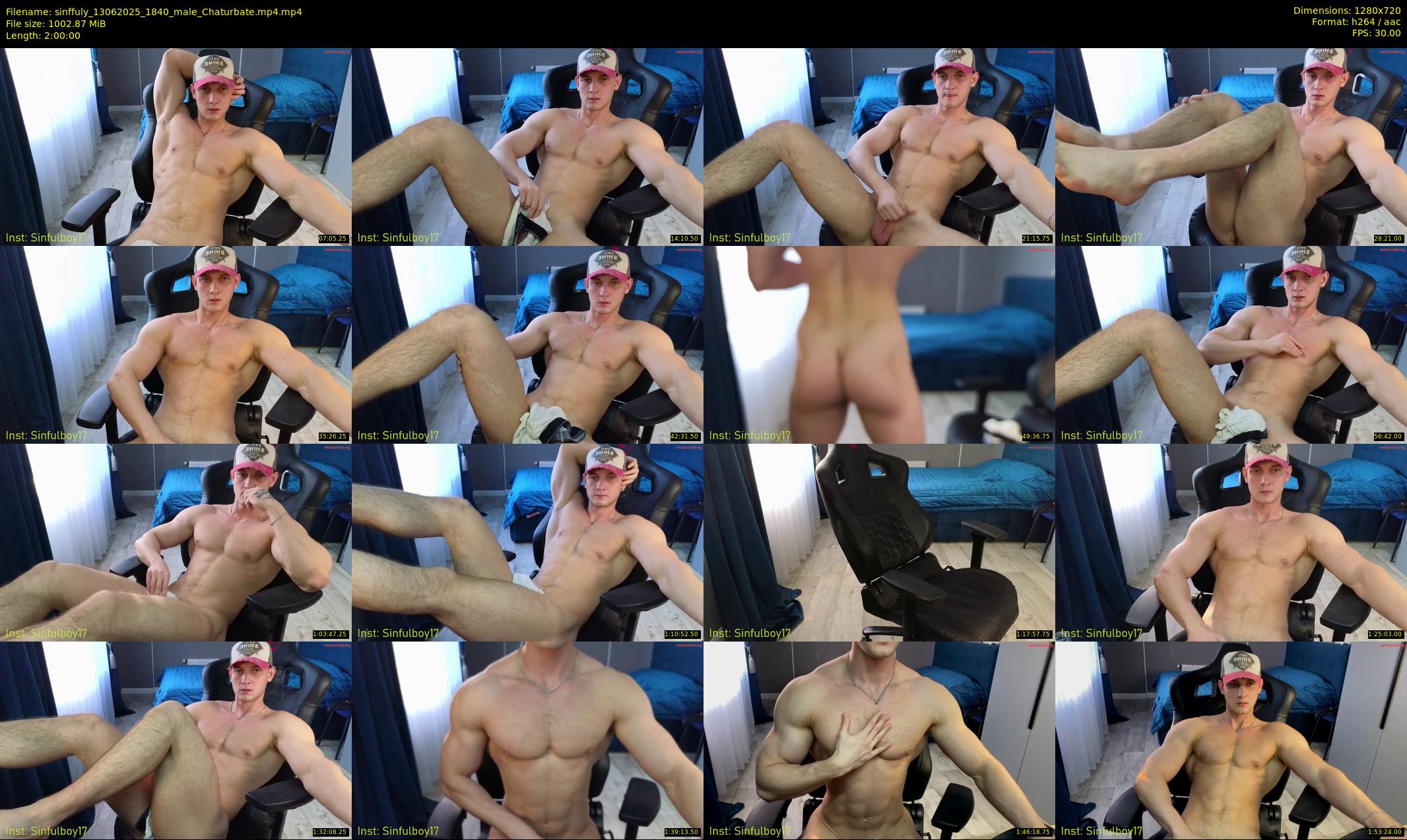 sinffuly — 120 minute Chaturbate male cam show recording, 720p, Jun 13, 2025