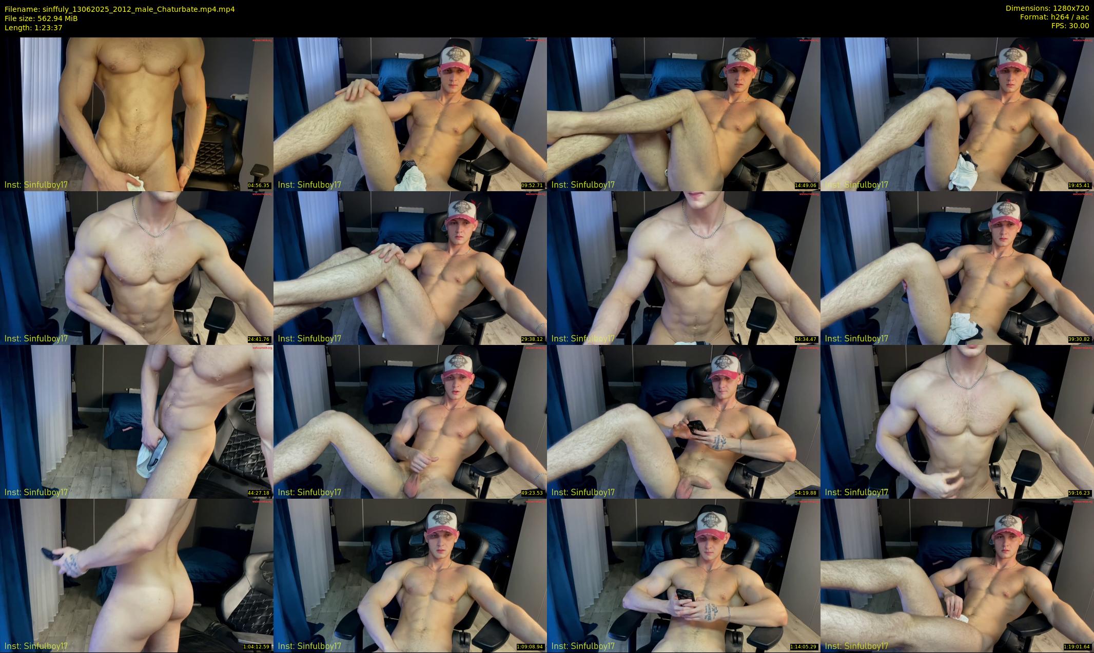 sinffuly — 84 minute Chaturbate male cam show recording, 720p, Jun 13, 2025