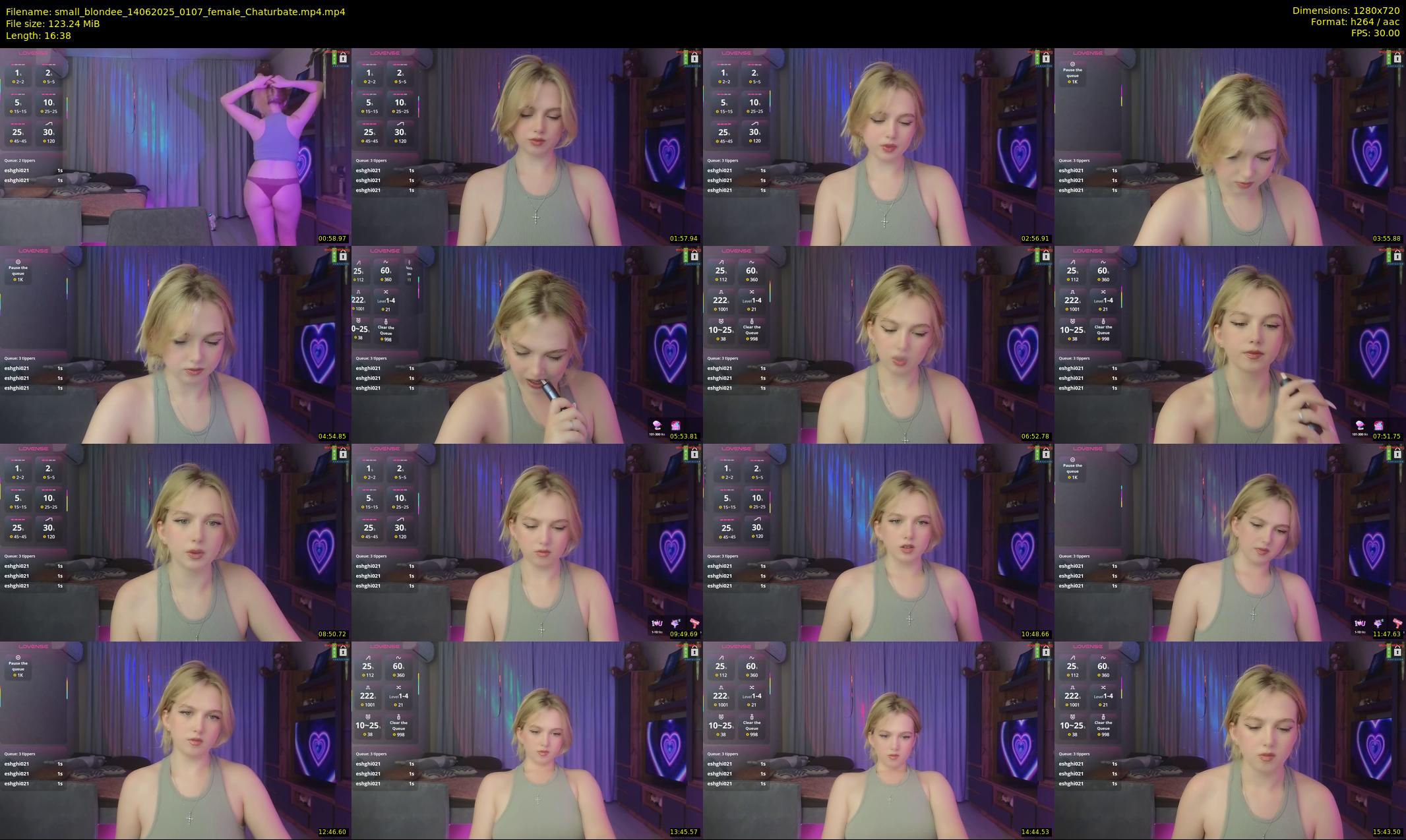 small_blondee — 17 minute Chaturbate female cam show recording, 720p, Jun 14, 2025