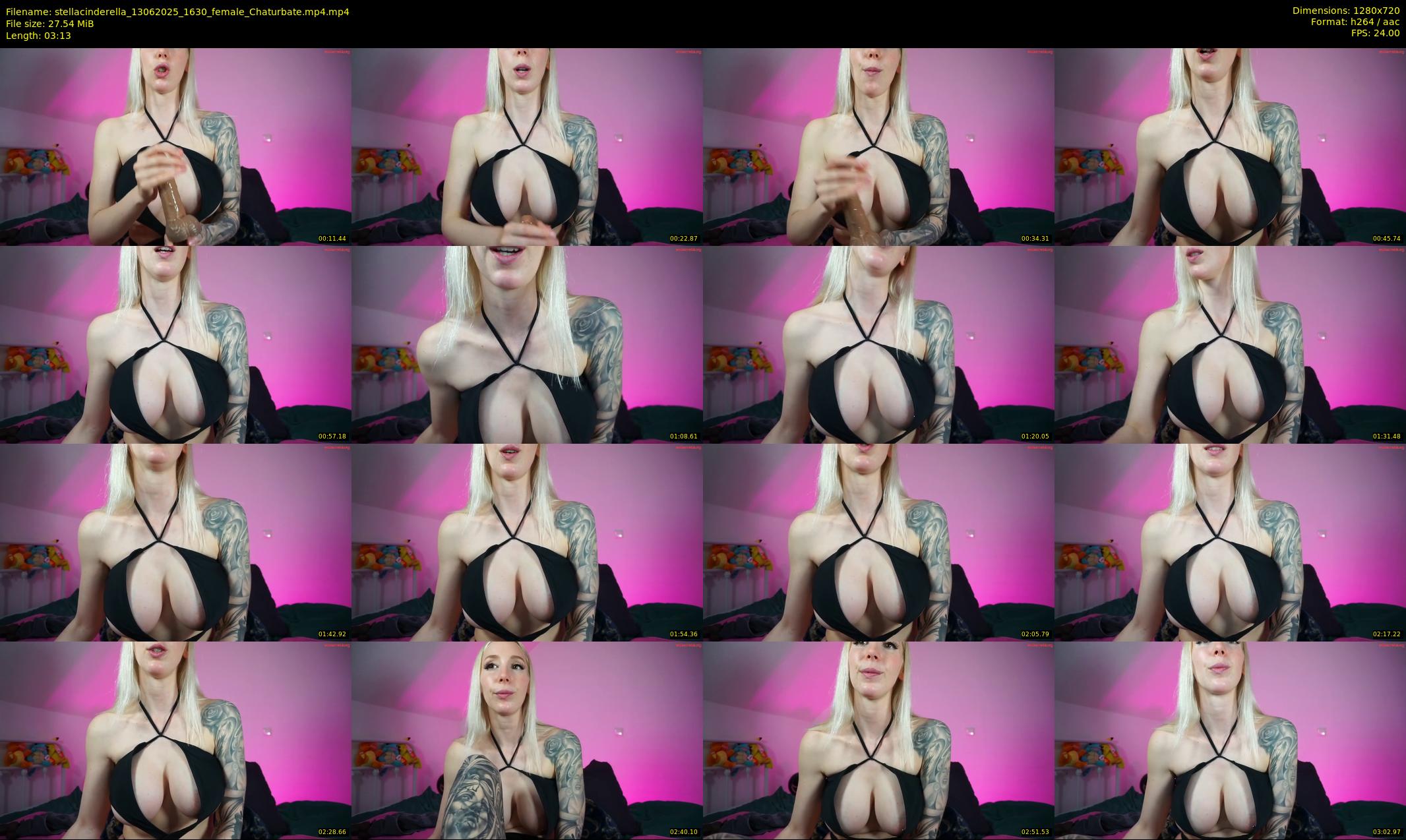 stellacinderella — 4 minute Chaturbate female cam show recording, 720p, Jun 13, 2025