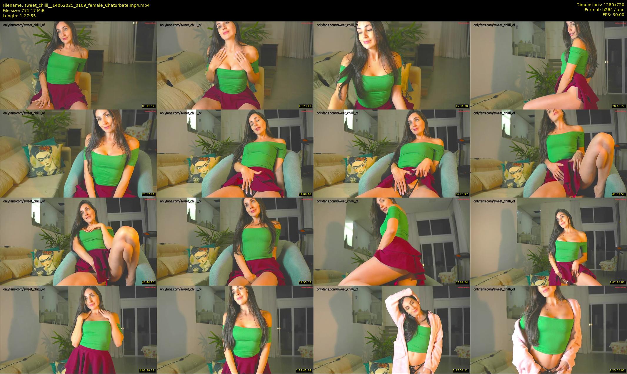 sweet_chilli_ — 88 minute Chaturbate female cam show recording, 720p, Jun 14, 2025