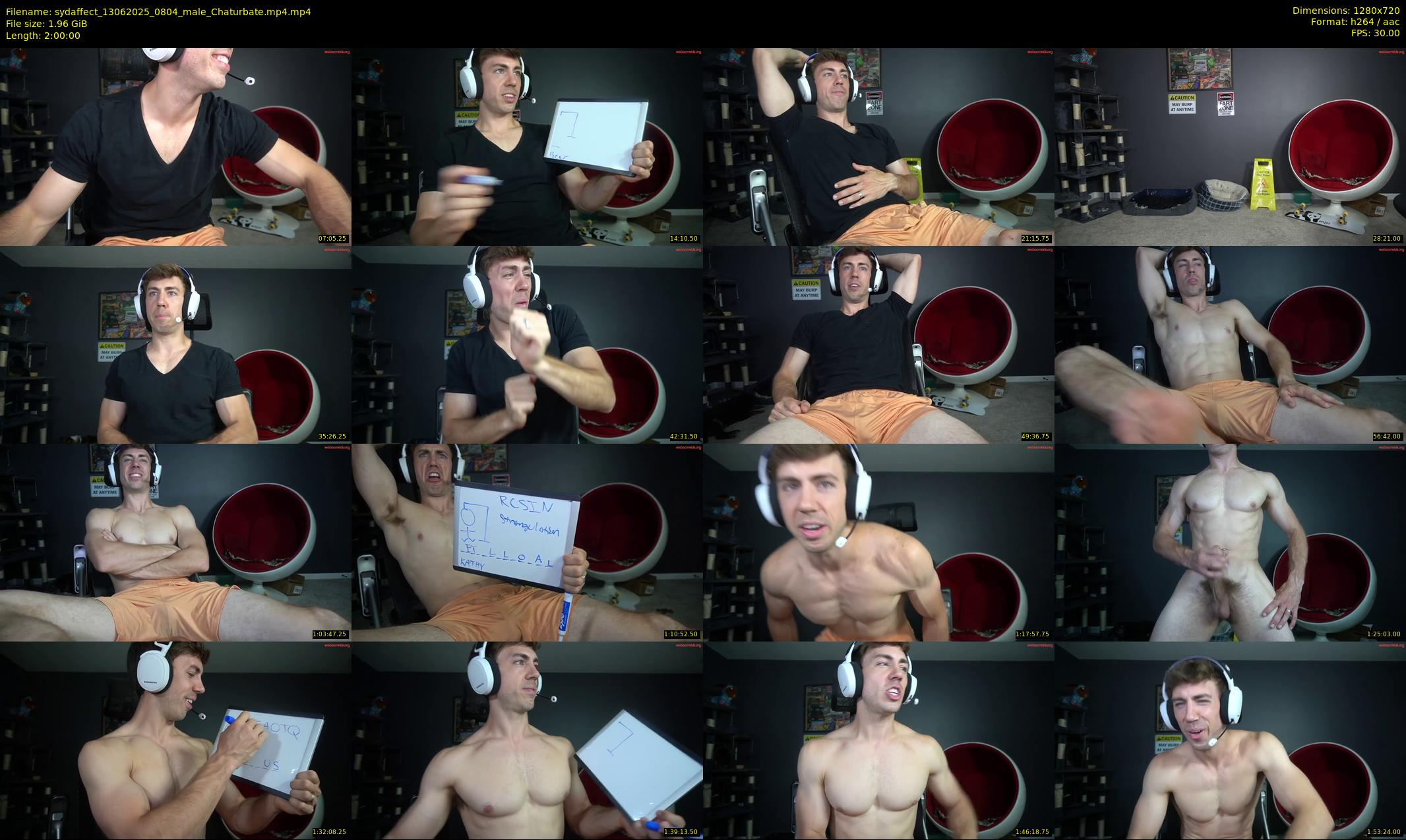 sydaffect — 120 minute Chaturbate male cam show recording, 720p, Jun 13, 2025
