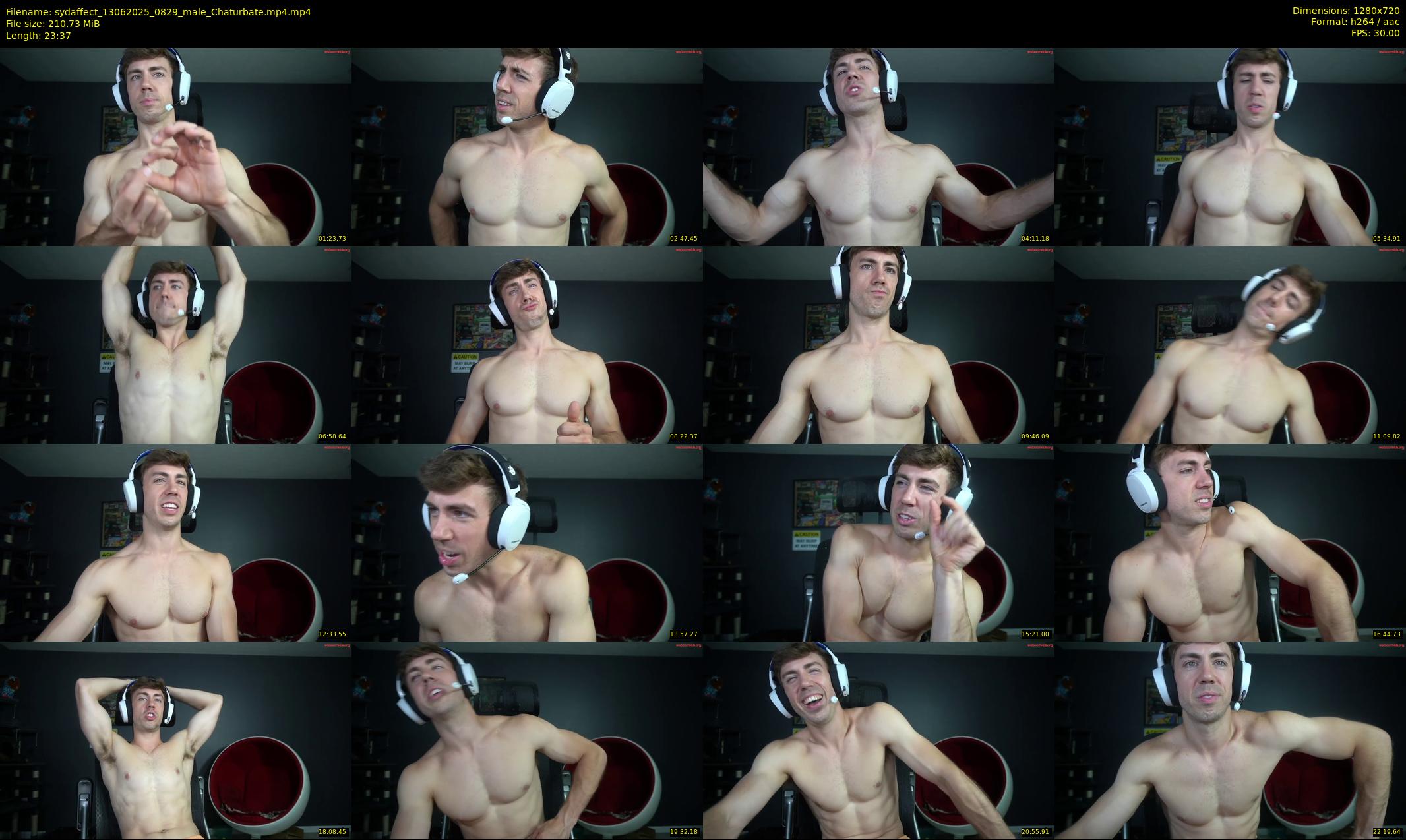 sydaffect — 24 minute Chaturbate male cam show recording, 720p, Jun 13, 2025